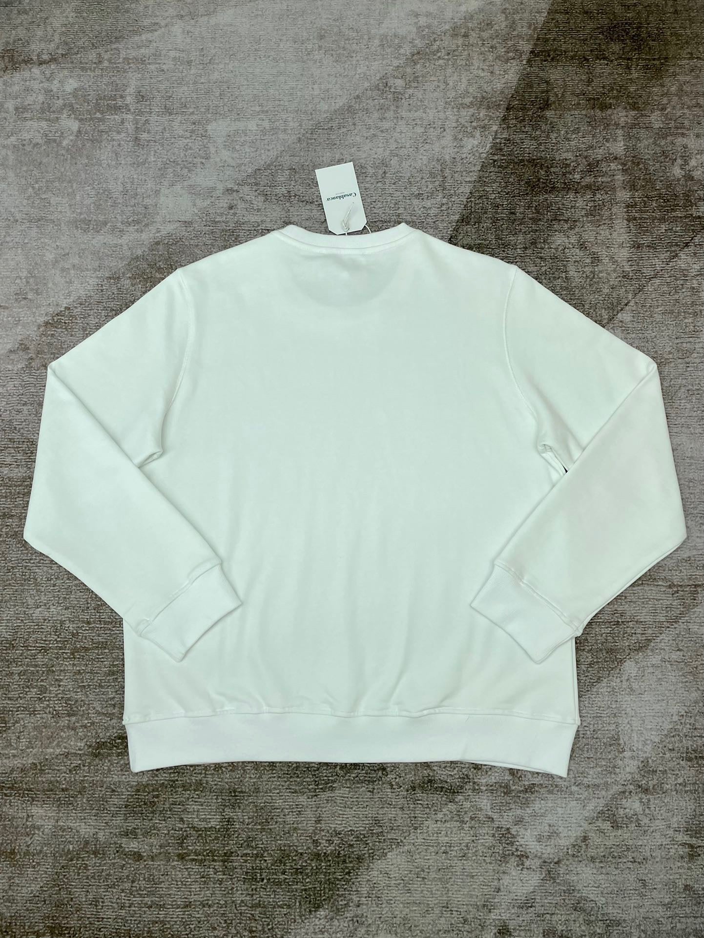 Weißes Sweatshirt