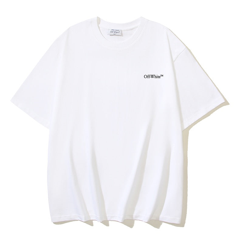 Schwarz-weißes T-Shirt
