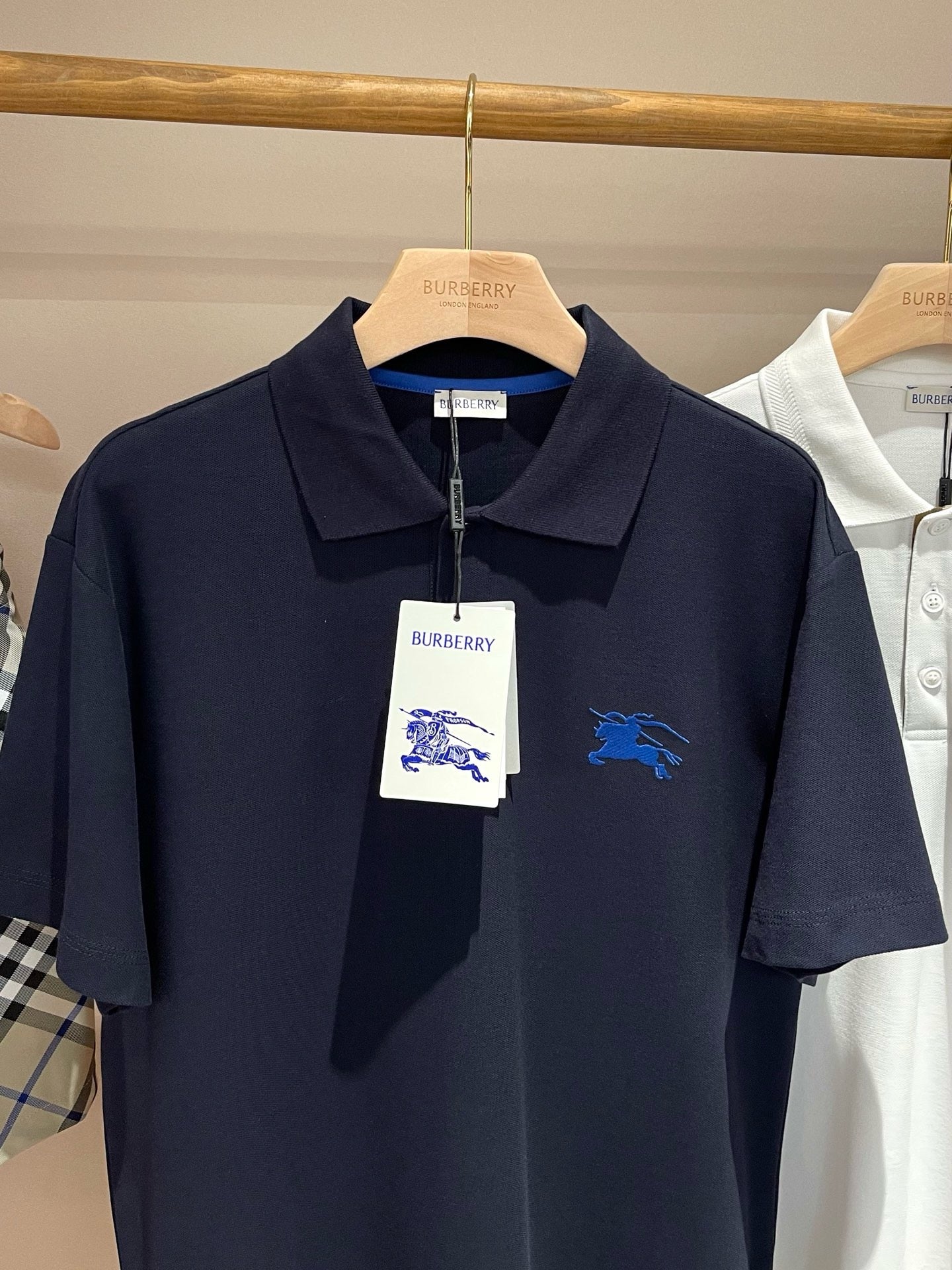 Khaki and Dark Blue T-Shirt