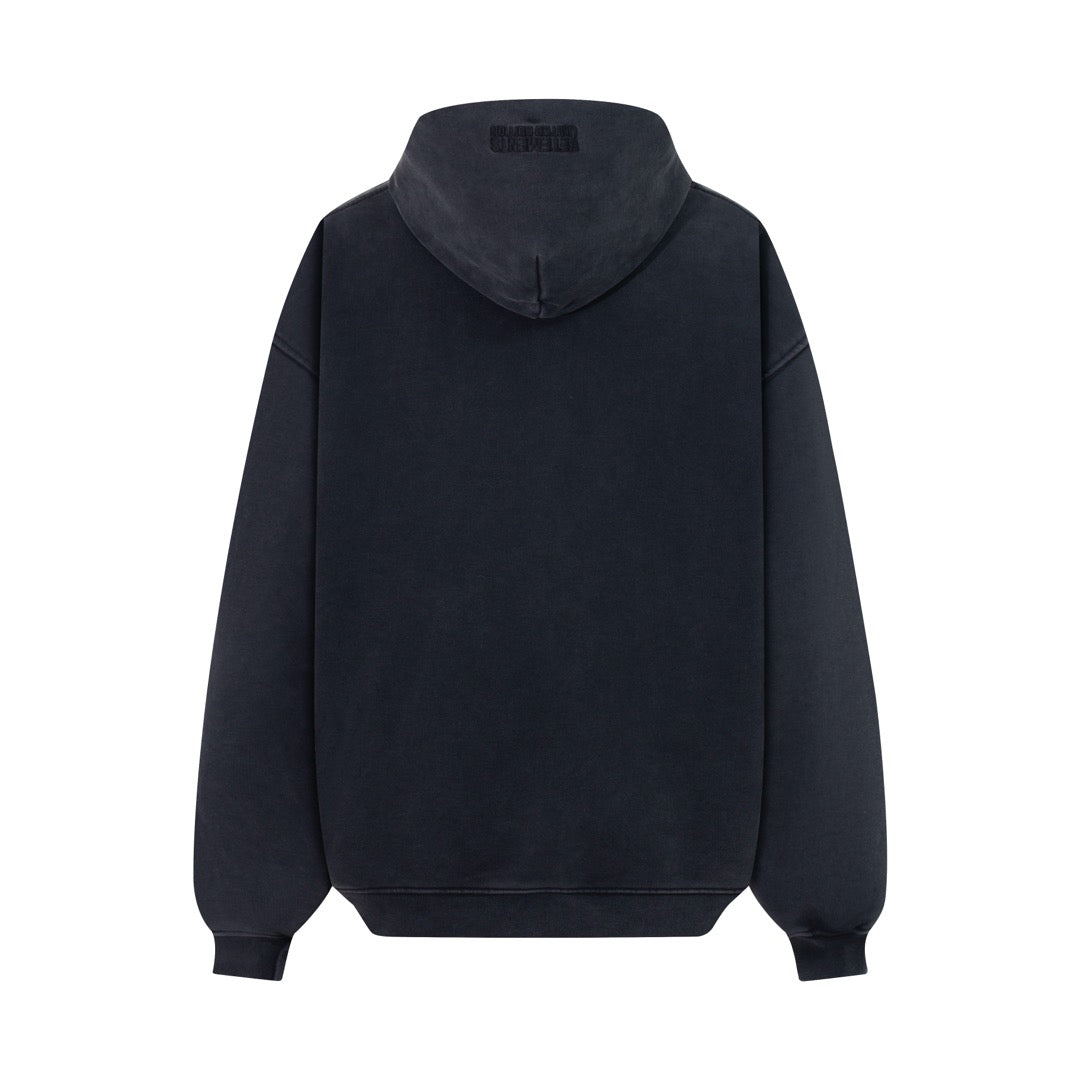 Schwarzer Hoodie