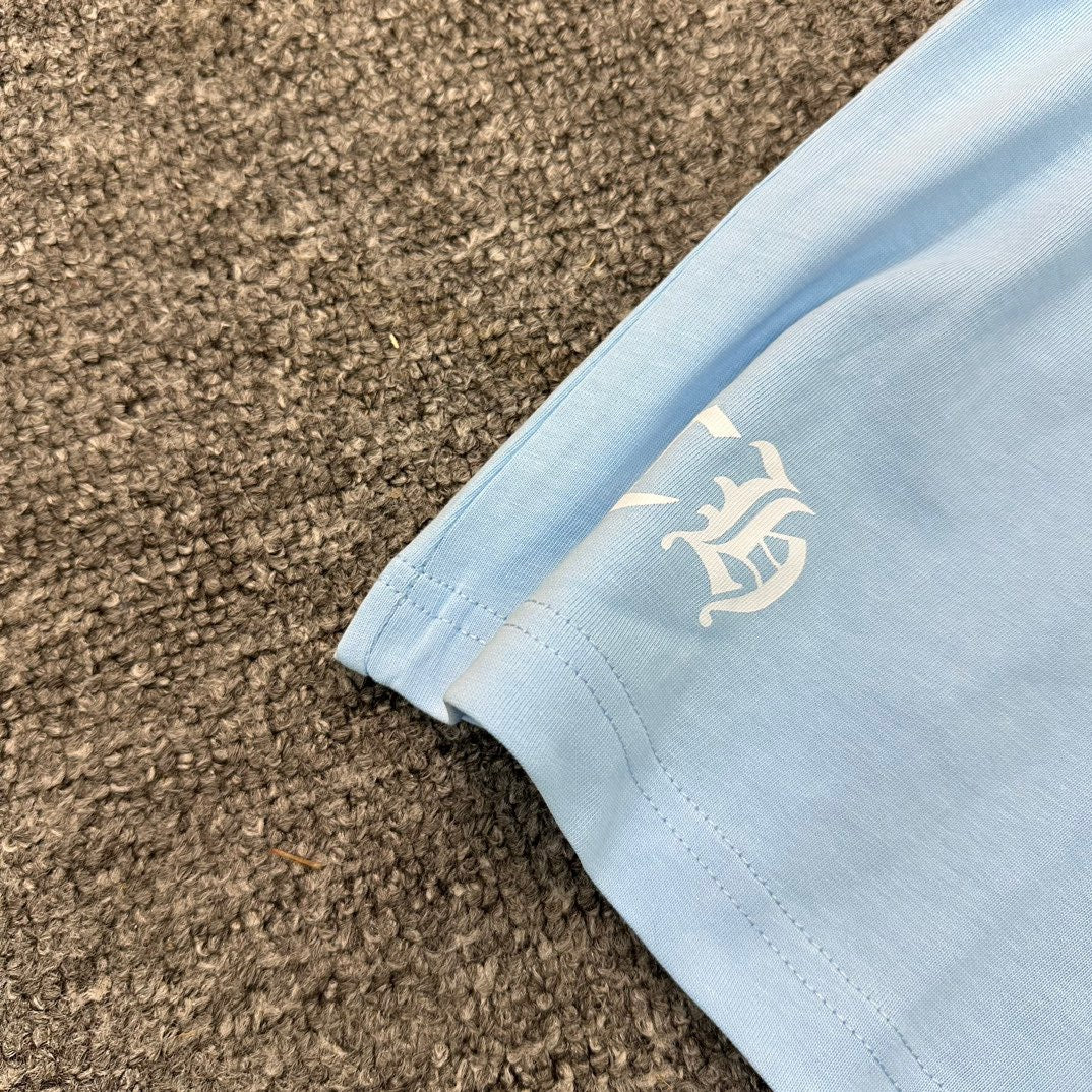 Himmelblaues T-Shirt – Größe XXL