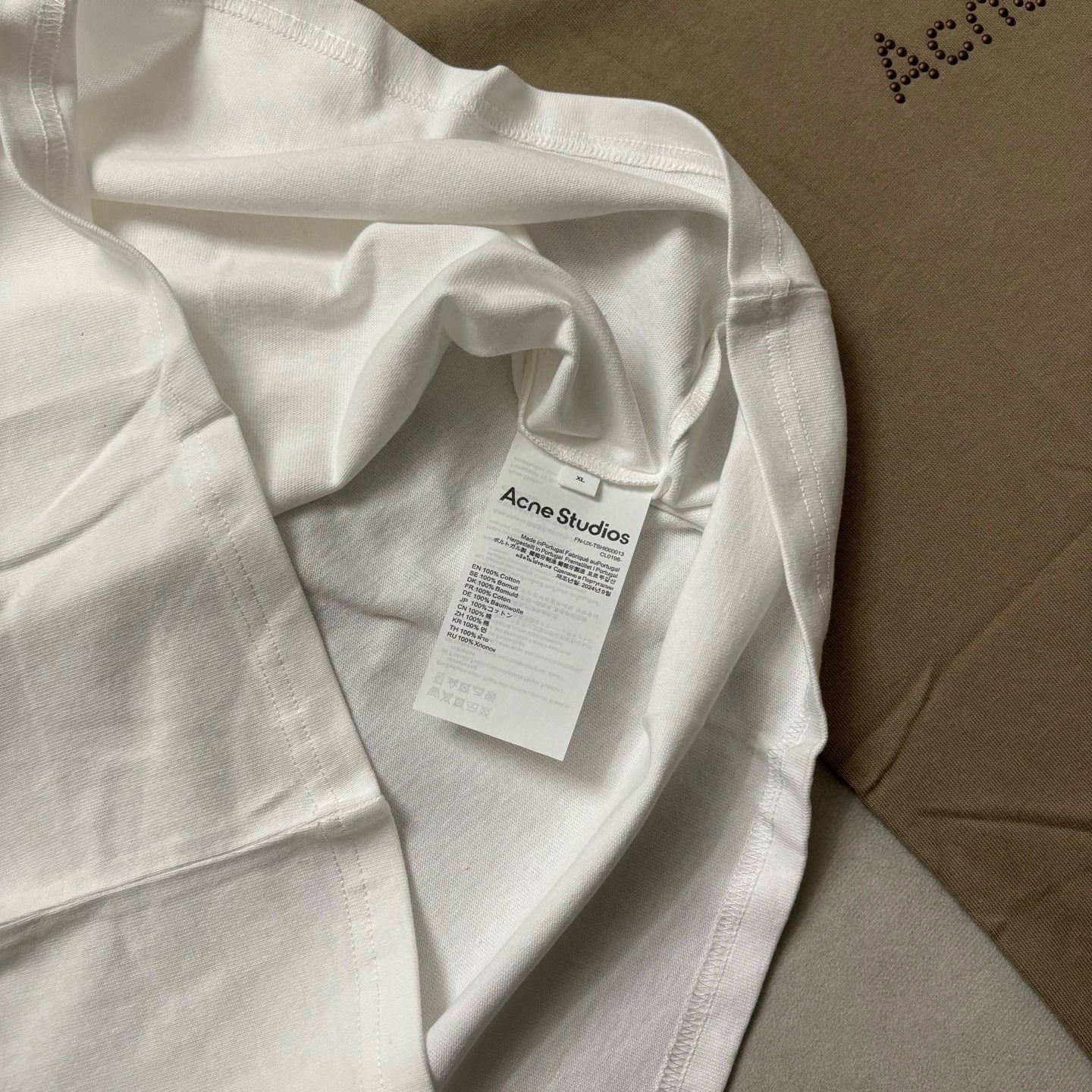 White and Khaki T-Shirt