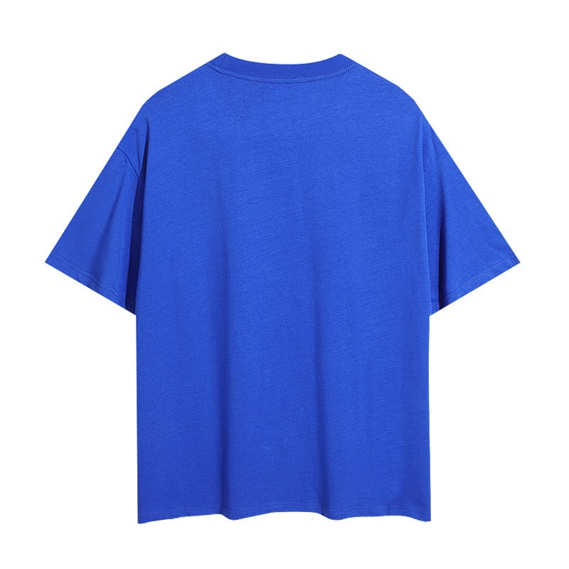 Lila, Himmelblau und Blau T-Shirt