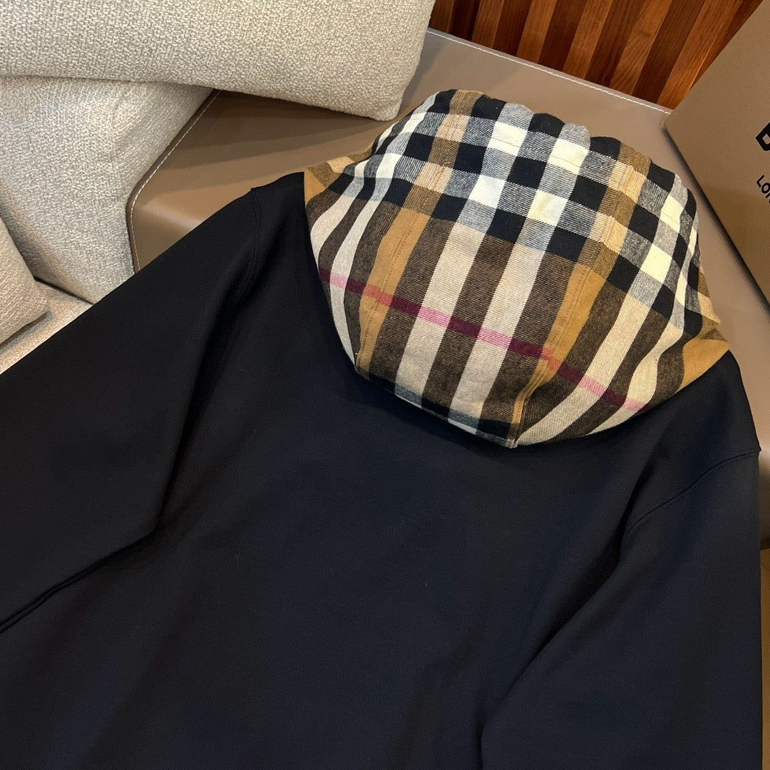 Black, Grey, Blue and Khaki Hoodie - FashionHype.xyz
