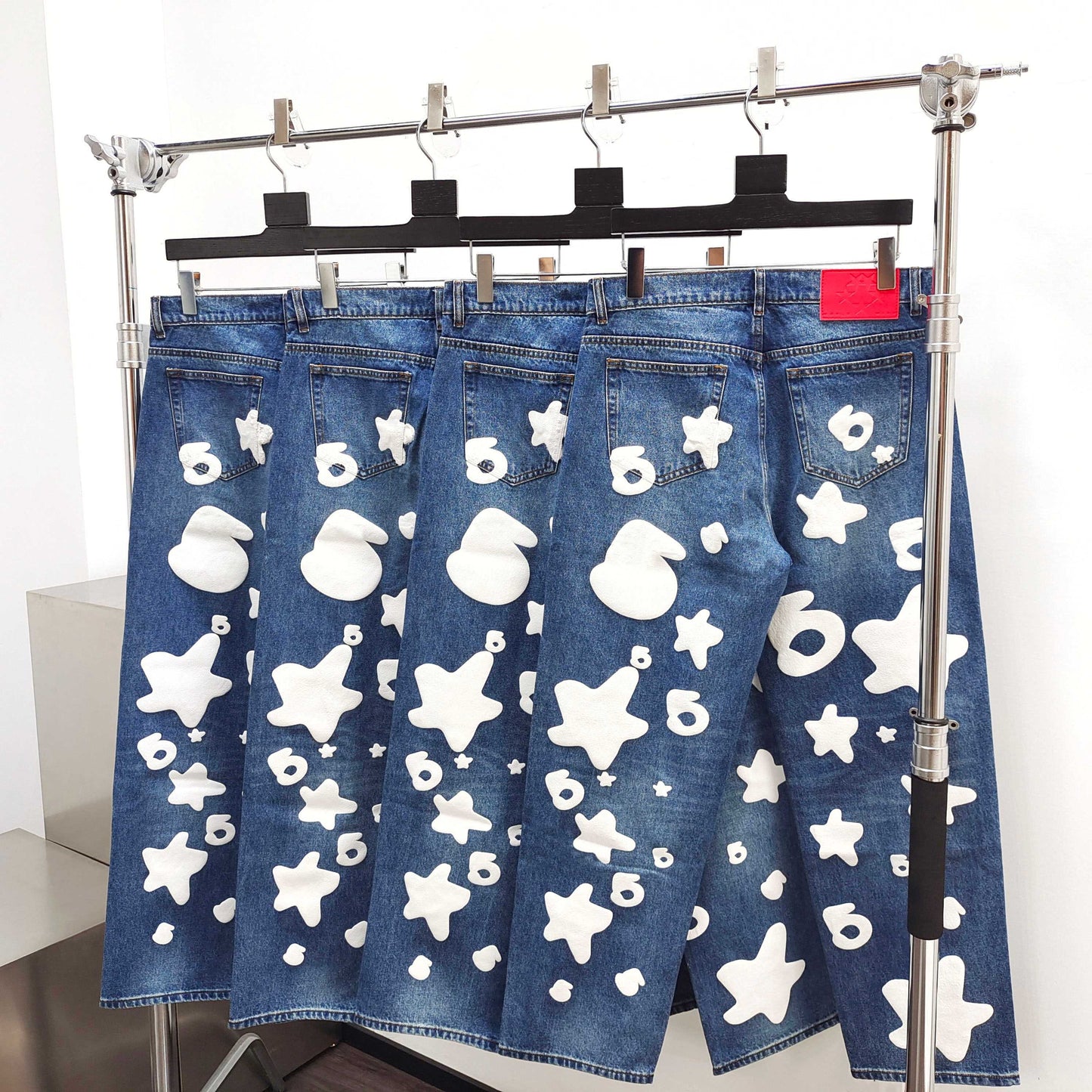 Blaue Hose