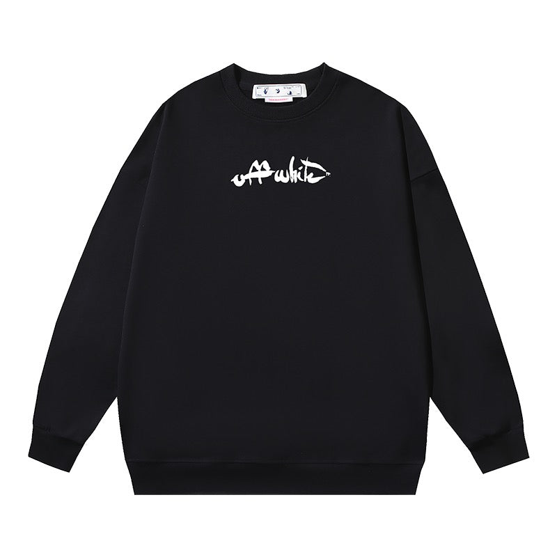 weißes und schwarzes Sweatshirt