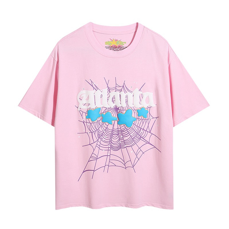 Rosa und schwarzes T-Shirt