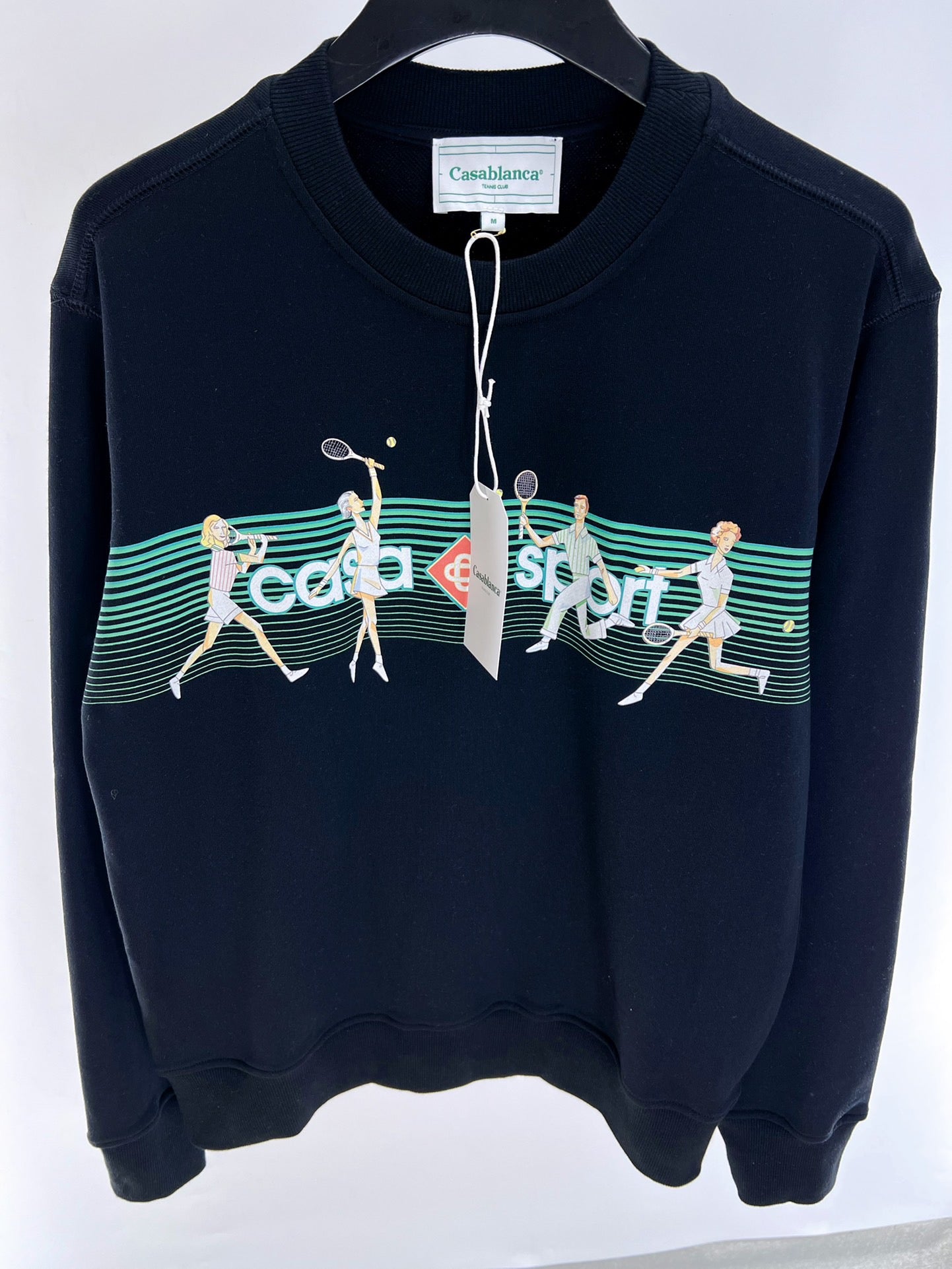 Schwarz-weißes Sweatshirt