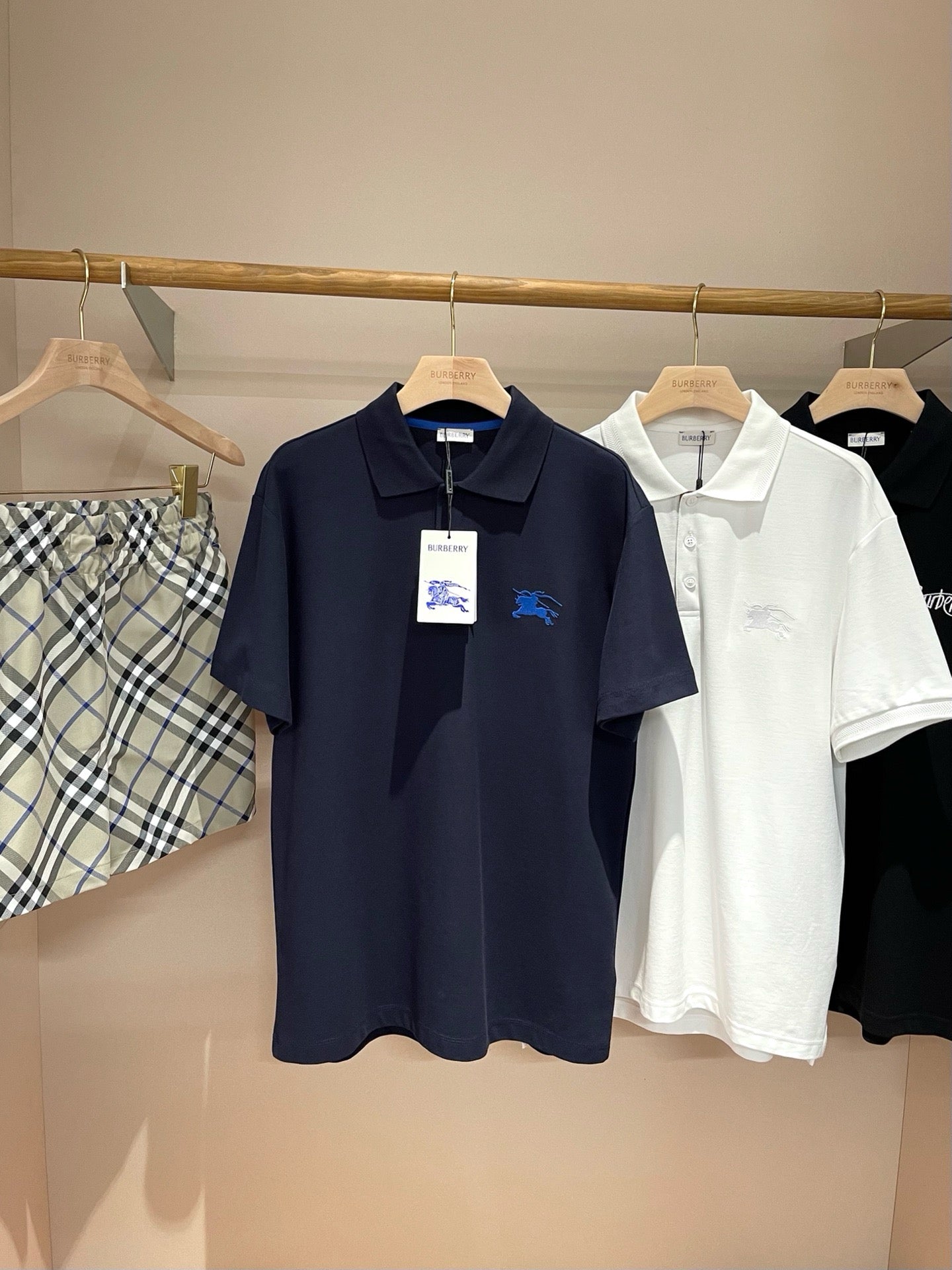 Khaki and Dark Blue T-Shirt