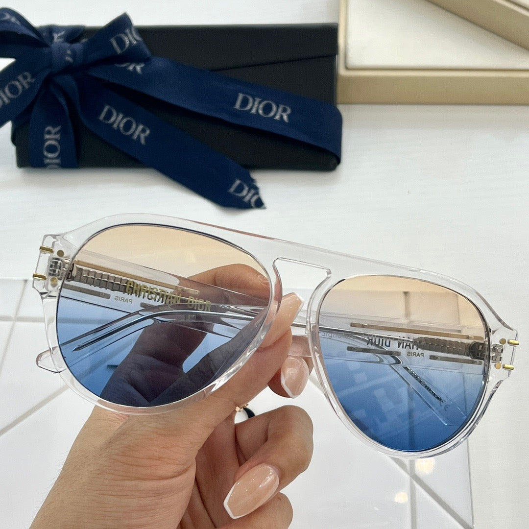 Blaue Sonnenbrille - Größe 58-12-145mm