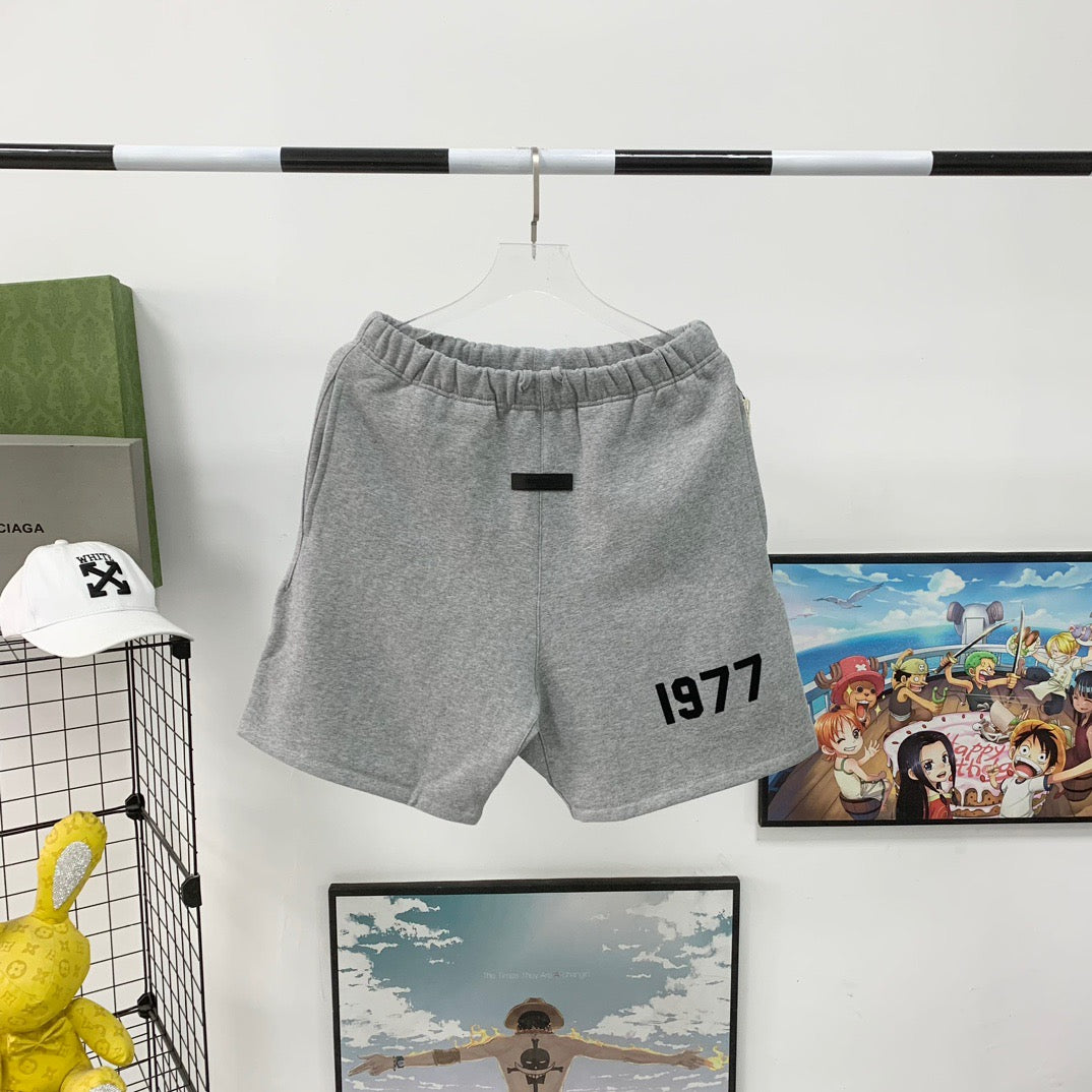Grey and Black Shorts - FashionHype.xyz