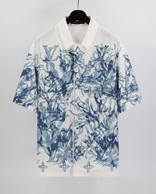 White and Blue Shirt - Size M