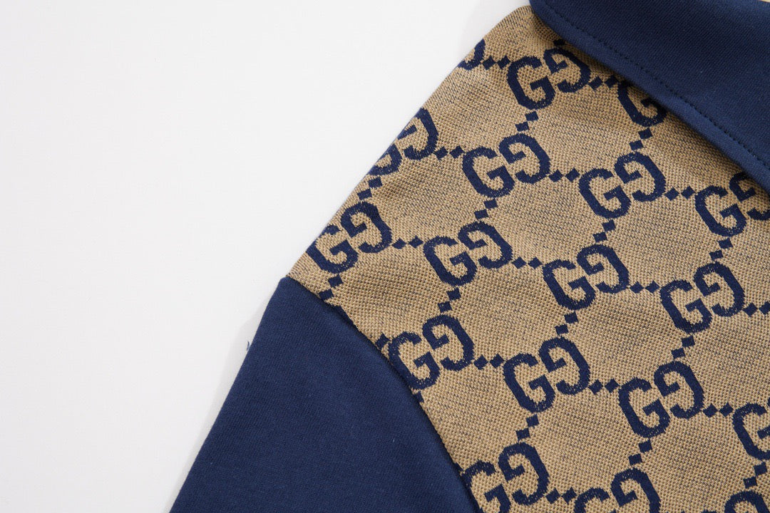 Blue brown Polo - FashionHype.xyz