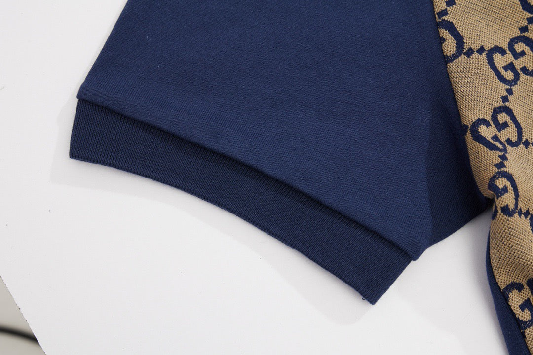 Blue brown Polo - FashionHype.xyz