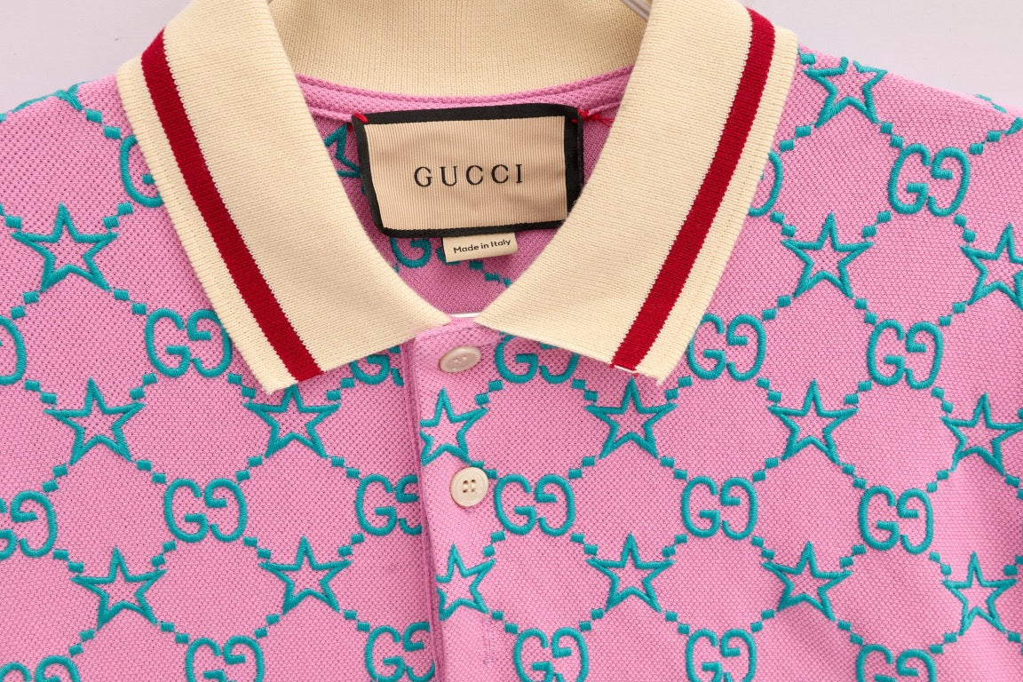 Rosa und grünes Polo