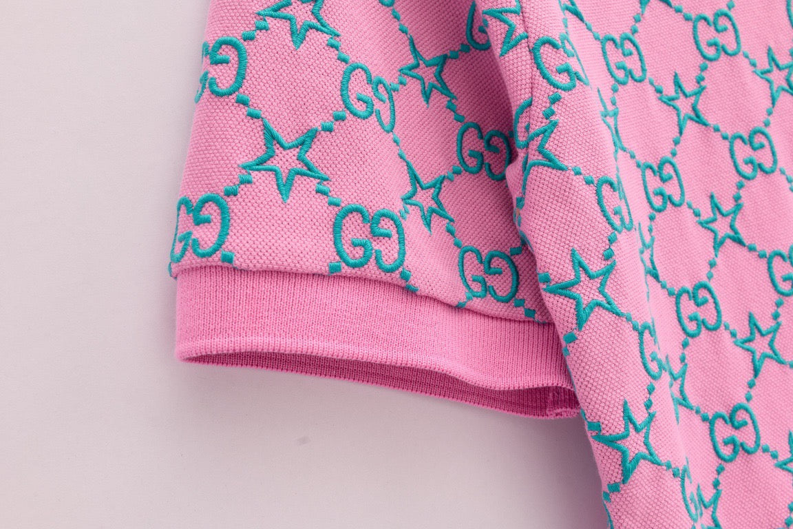 Rosa und grünes Polo