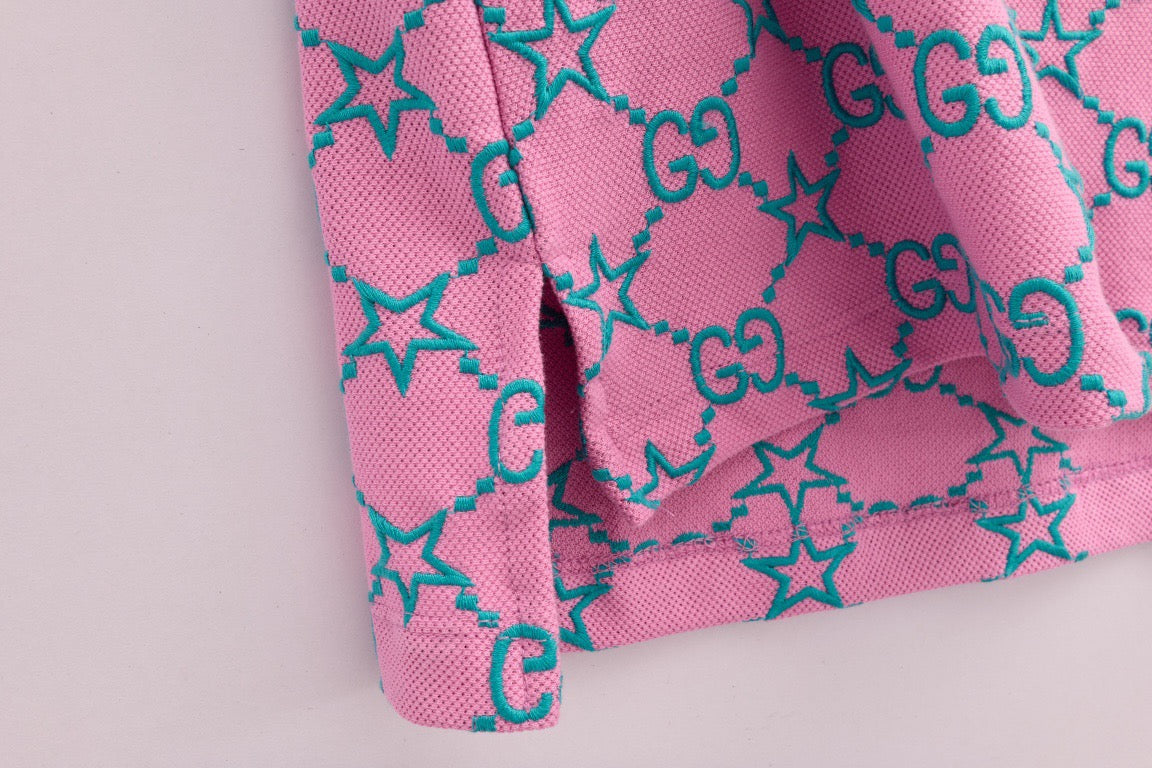 Rosa und grünes Polo