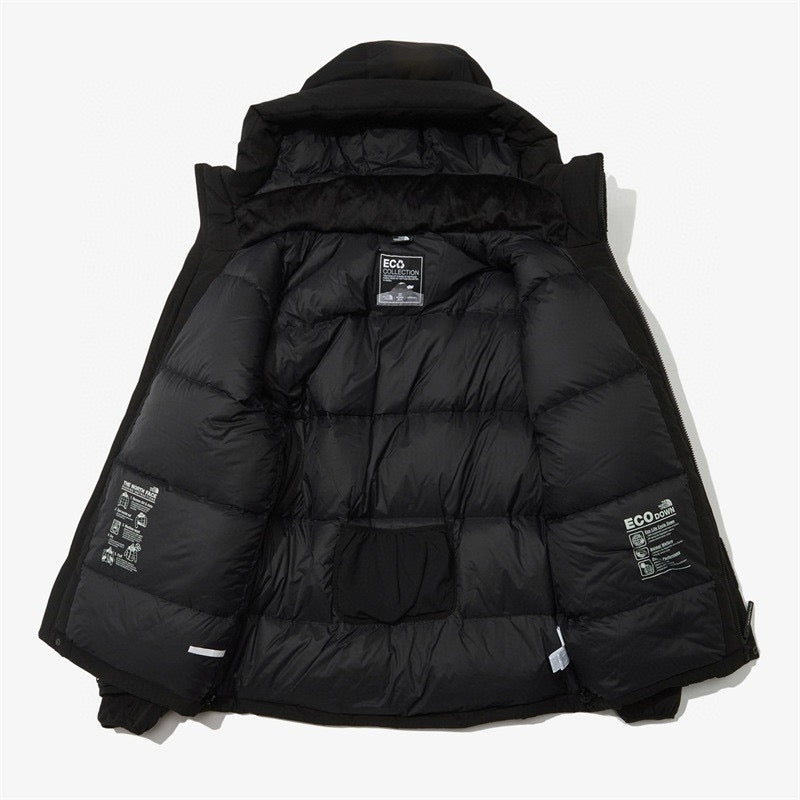 Schwarze und rote Jacke