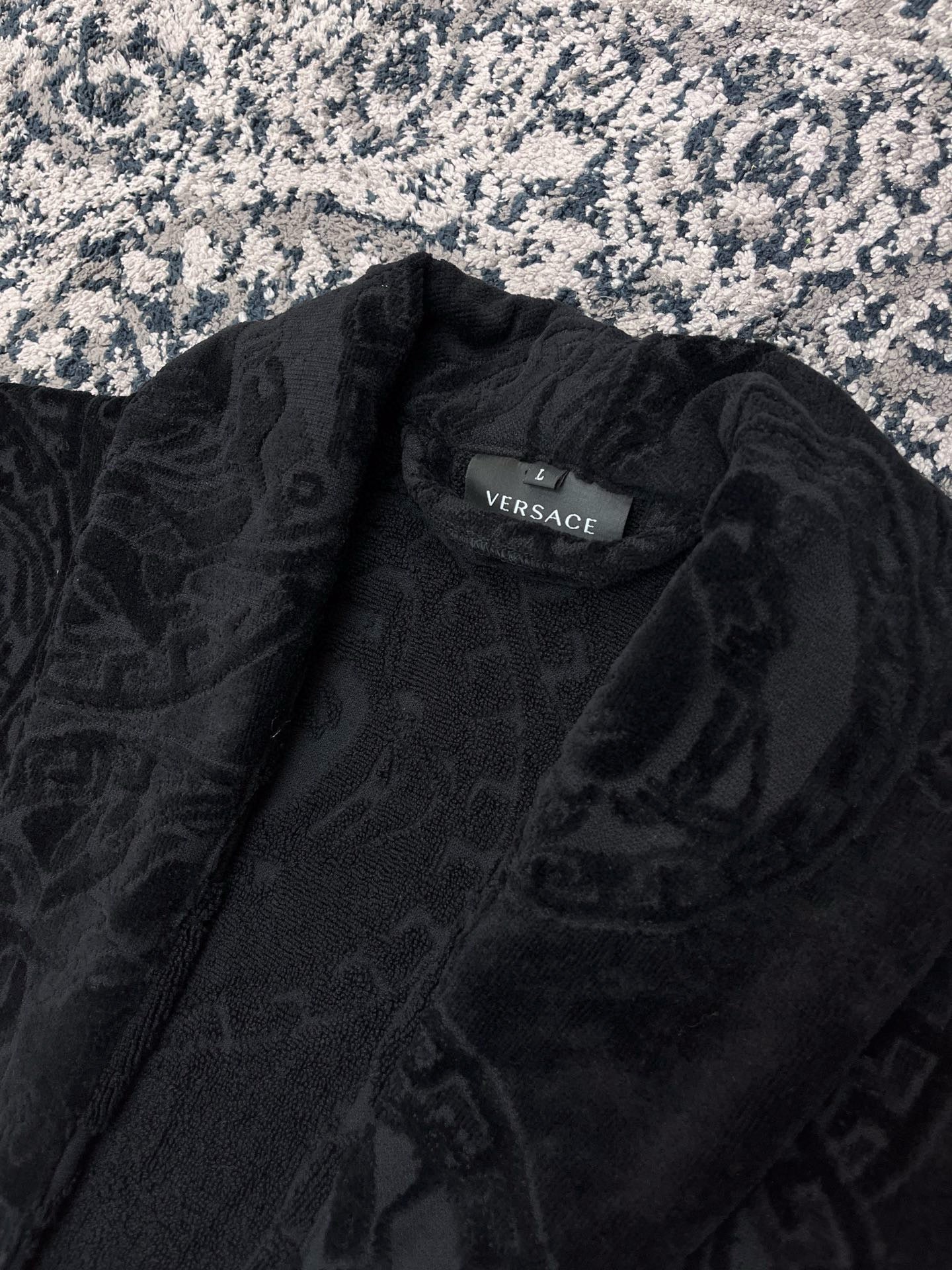 Black Bathrobe - FashionHype.xyz