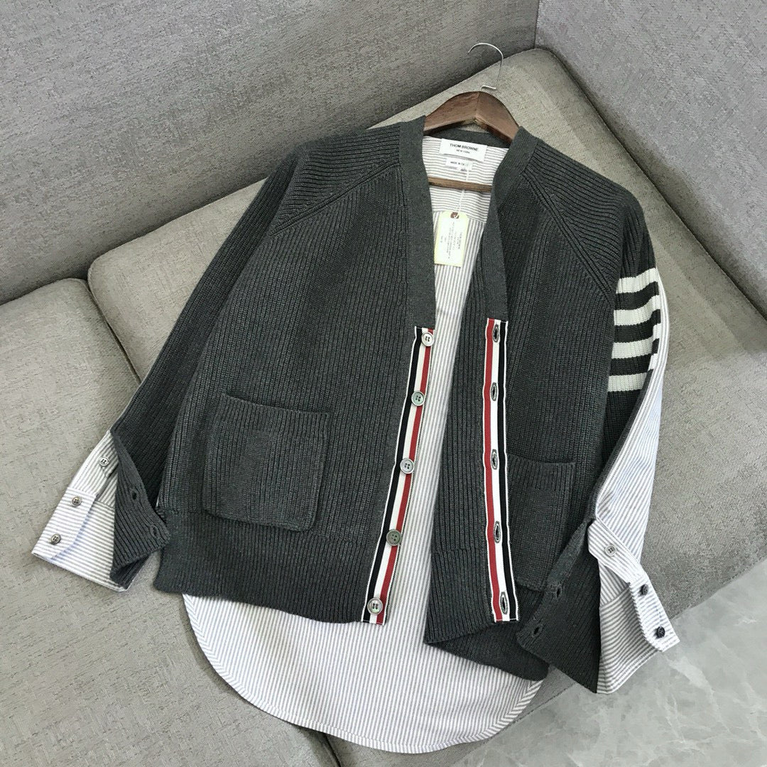 Black and Black grey Jacket - FashionHype.xyz
