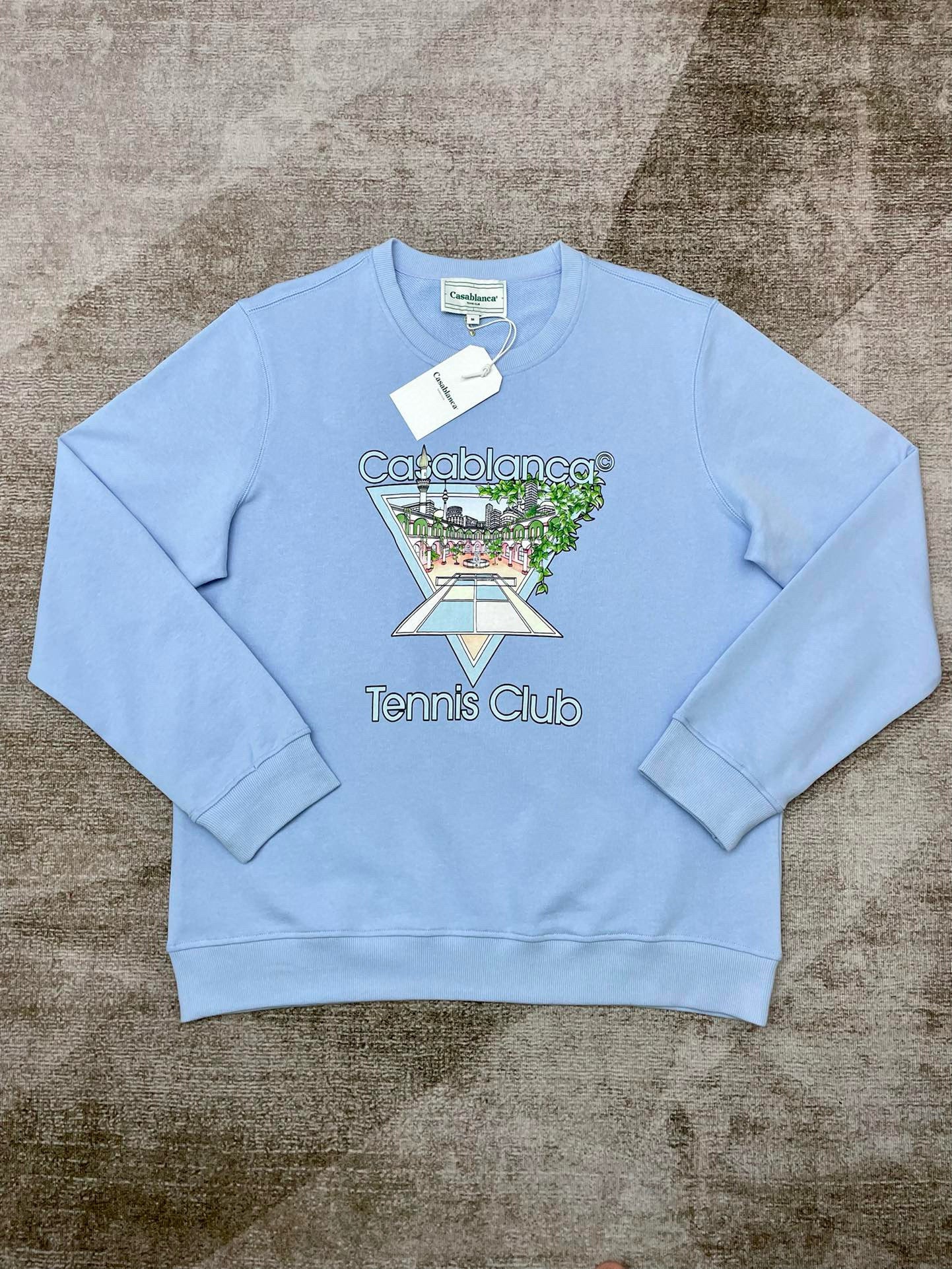 Himmelblaues Sweatshirt