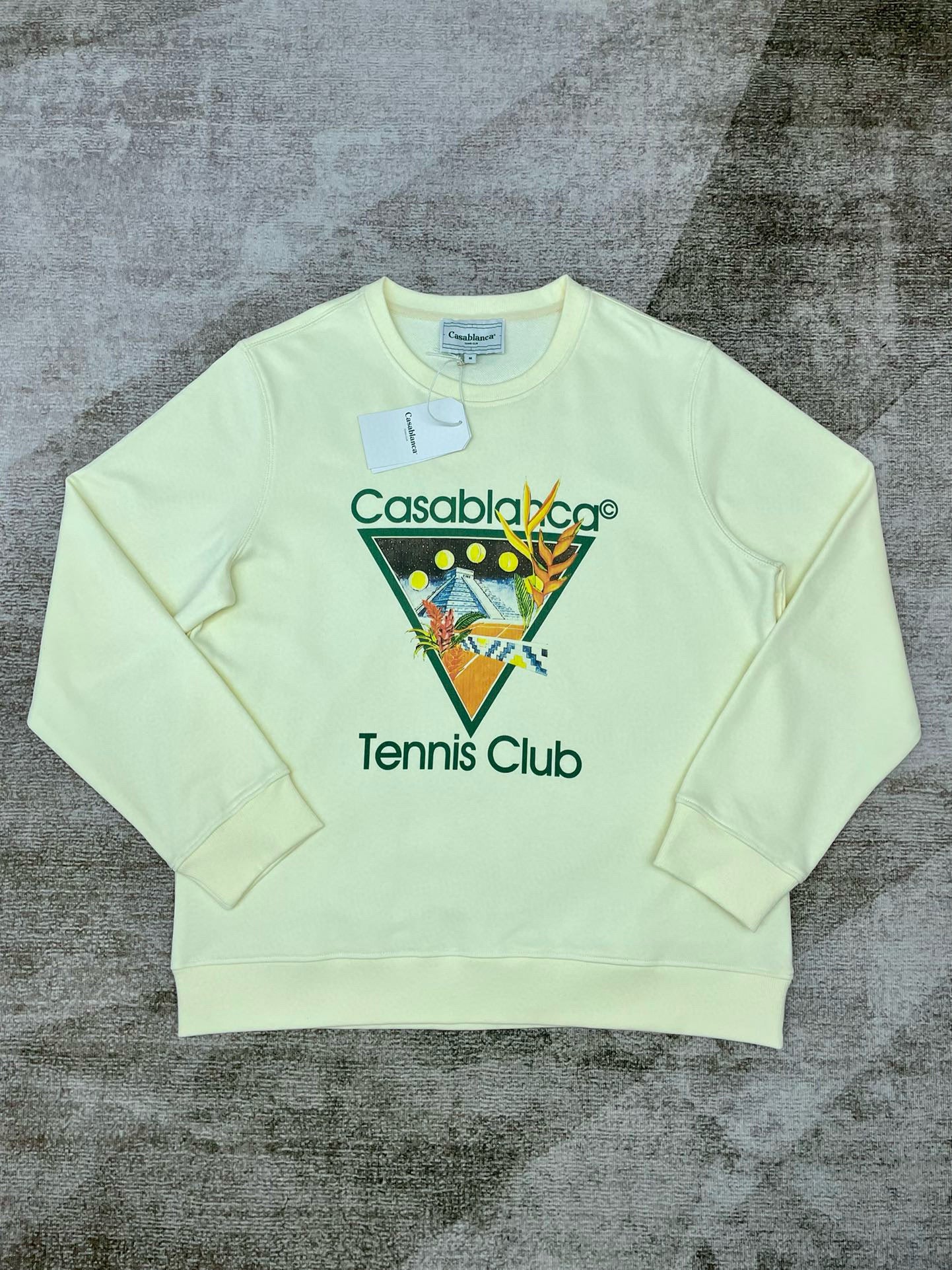 Sweatshirt in Himmelblau und Hellrosa