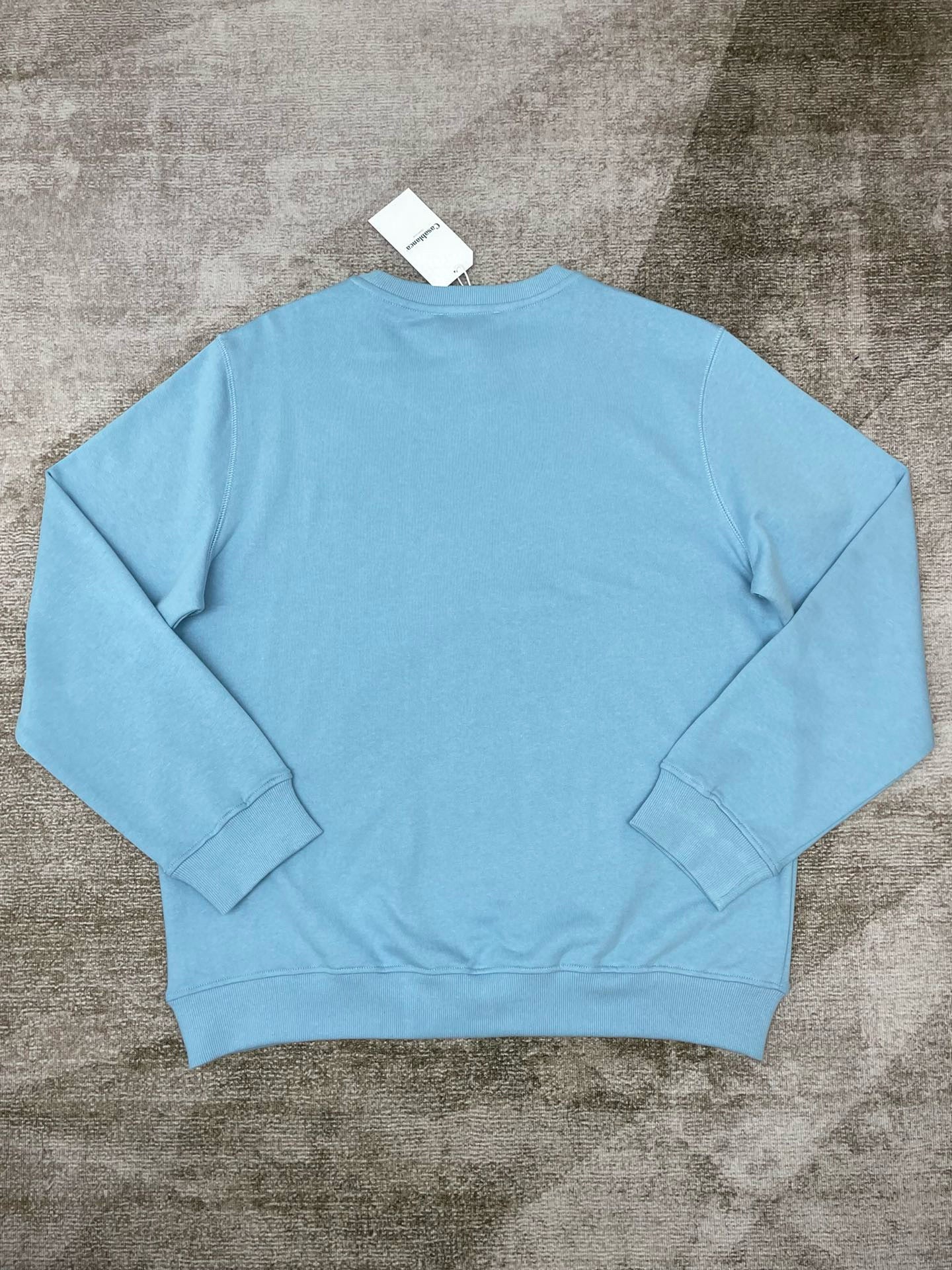 Sweatshirt in Himmelblau und Hellrosa