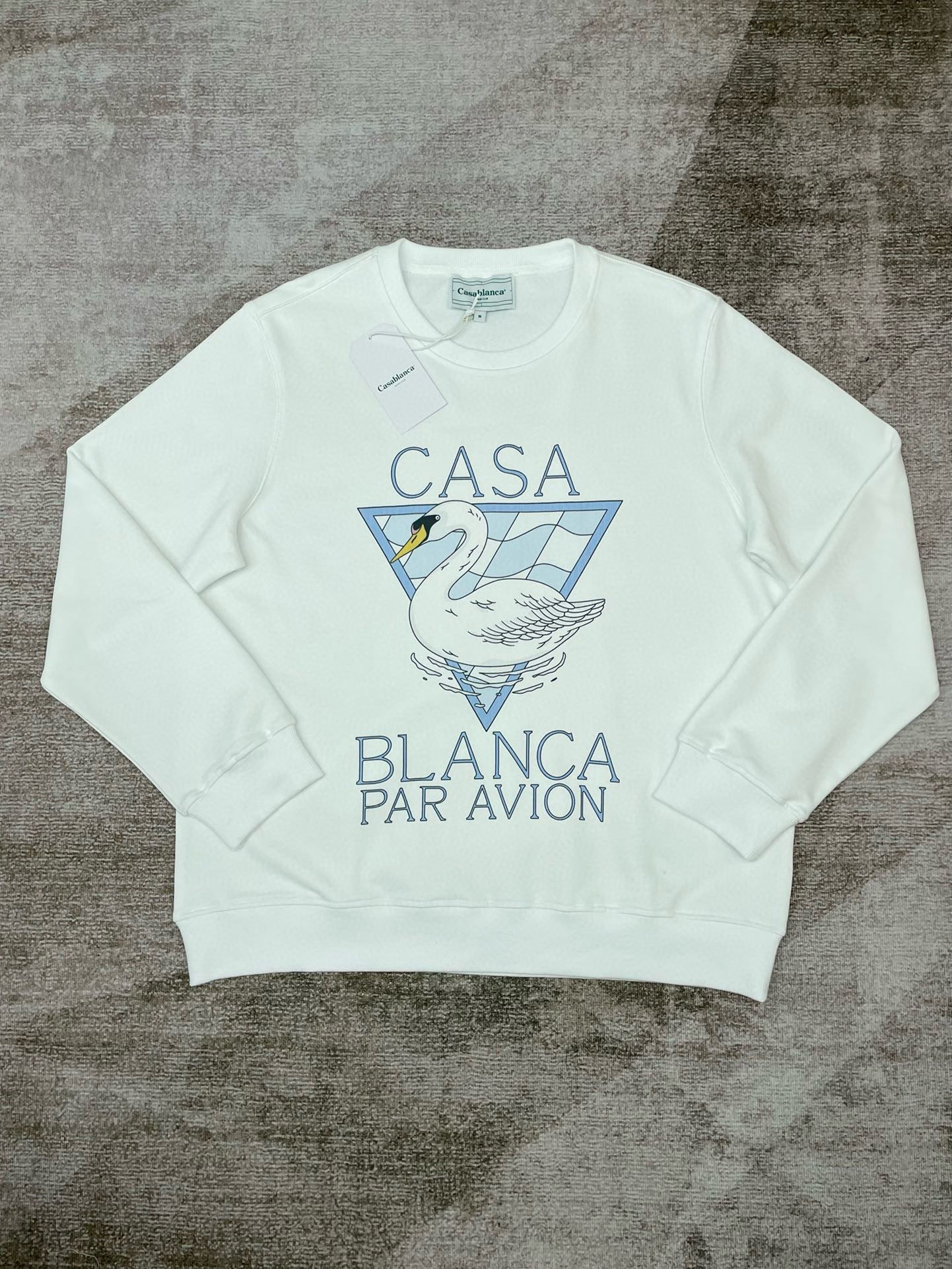 Weißes Sweatshirt