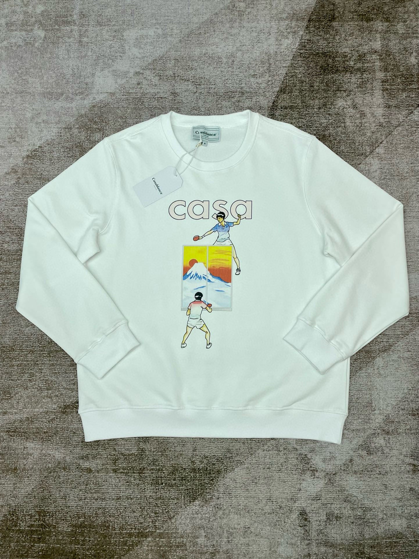 Weißes Sweatshirt