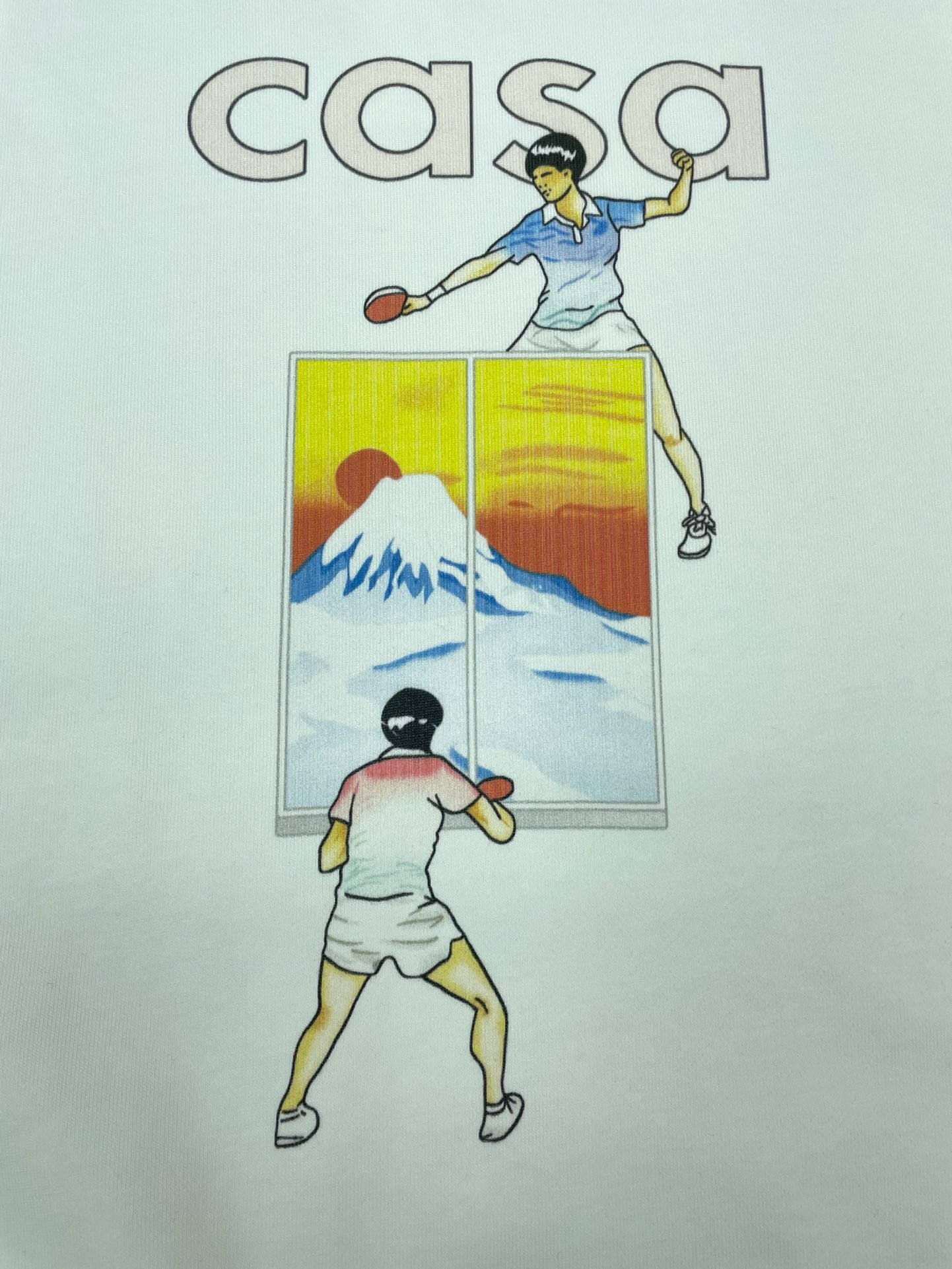 Weißes Sweatshirt