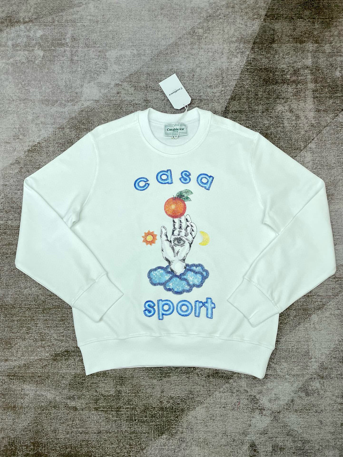 Schwarz-weißes Sweatshirt