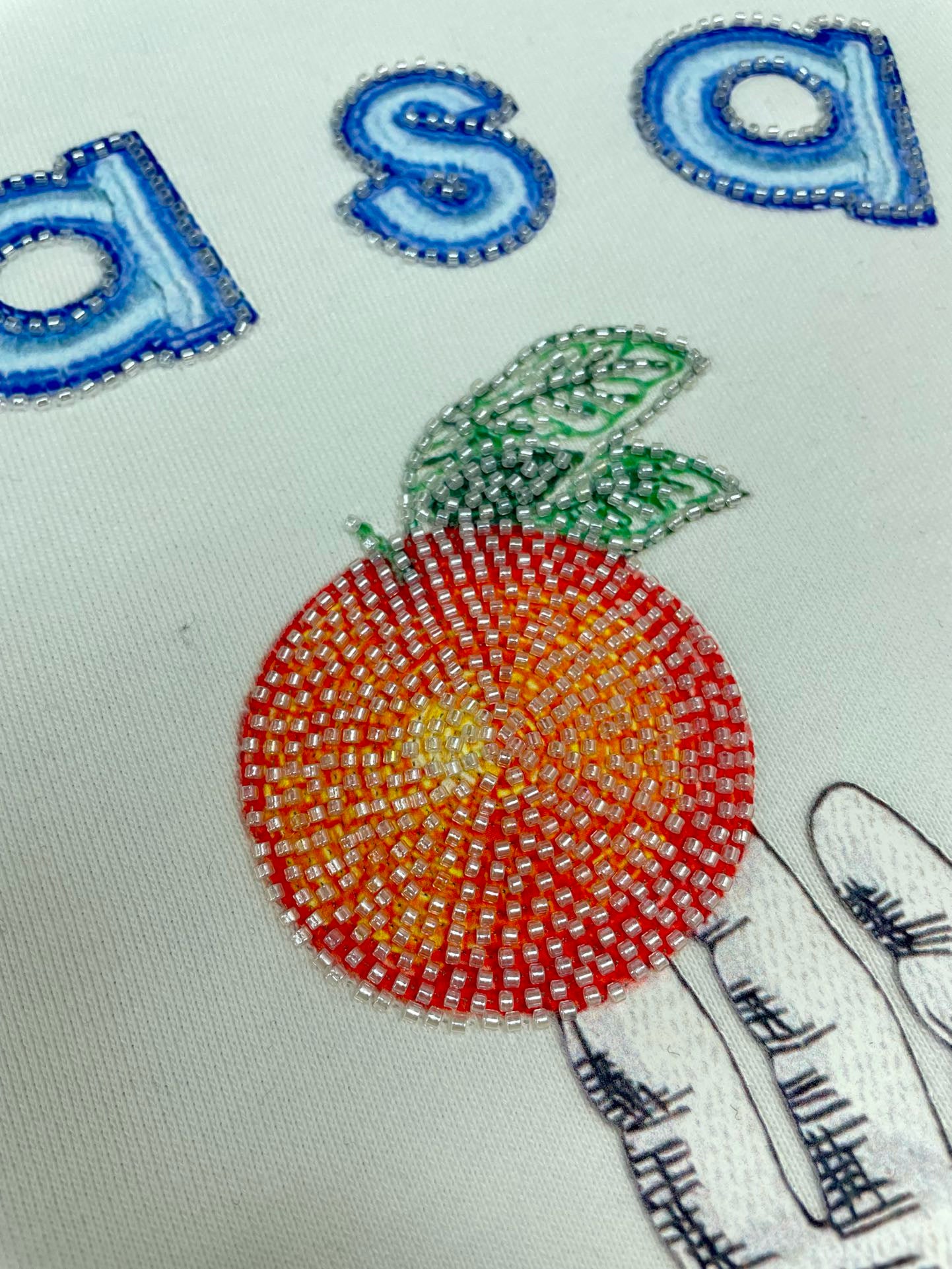 Schwarz-weißes Sweatshirt