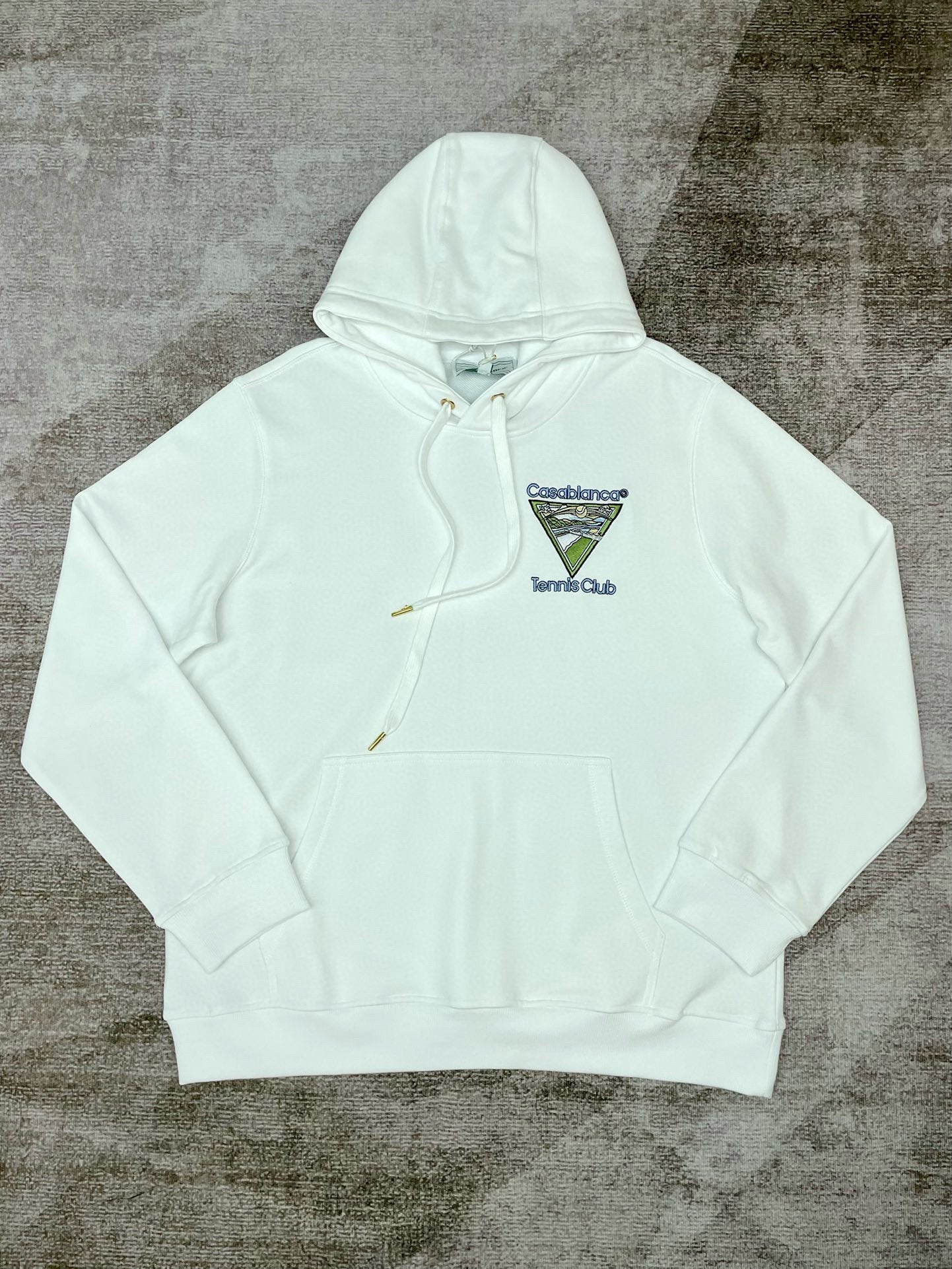 Weißer Hoodie
