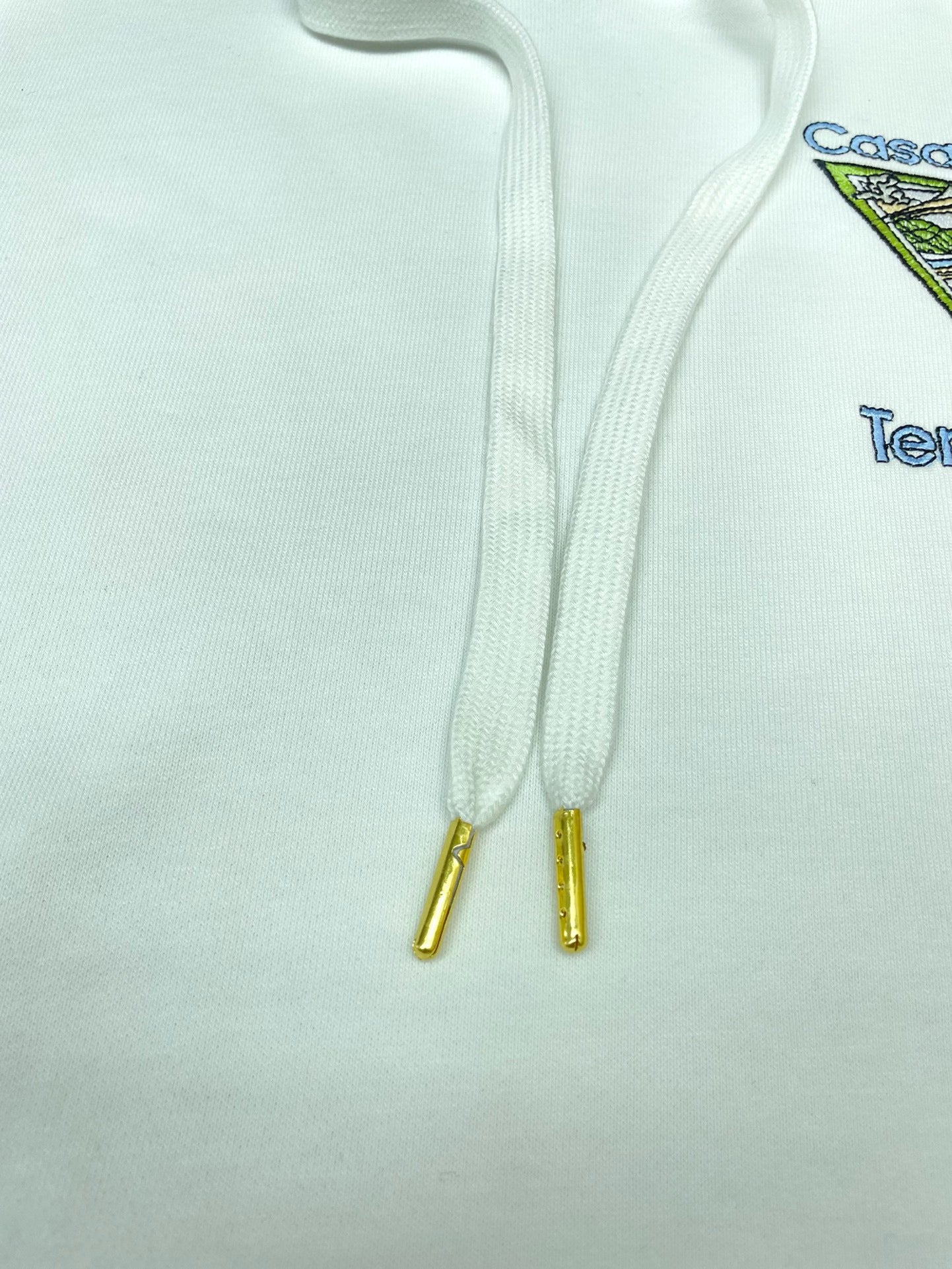 Weißer Hoodie