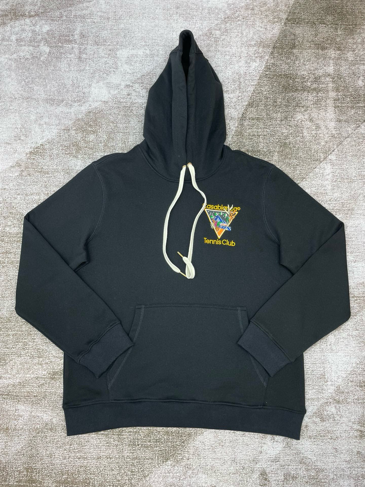 Weiß Schwarz Hoodie - Größe M