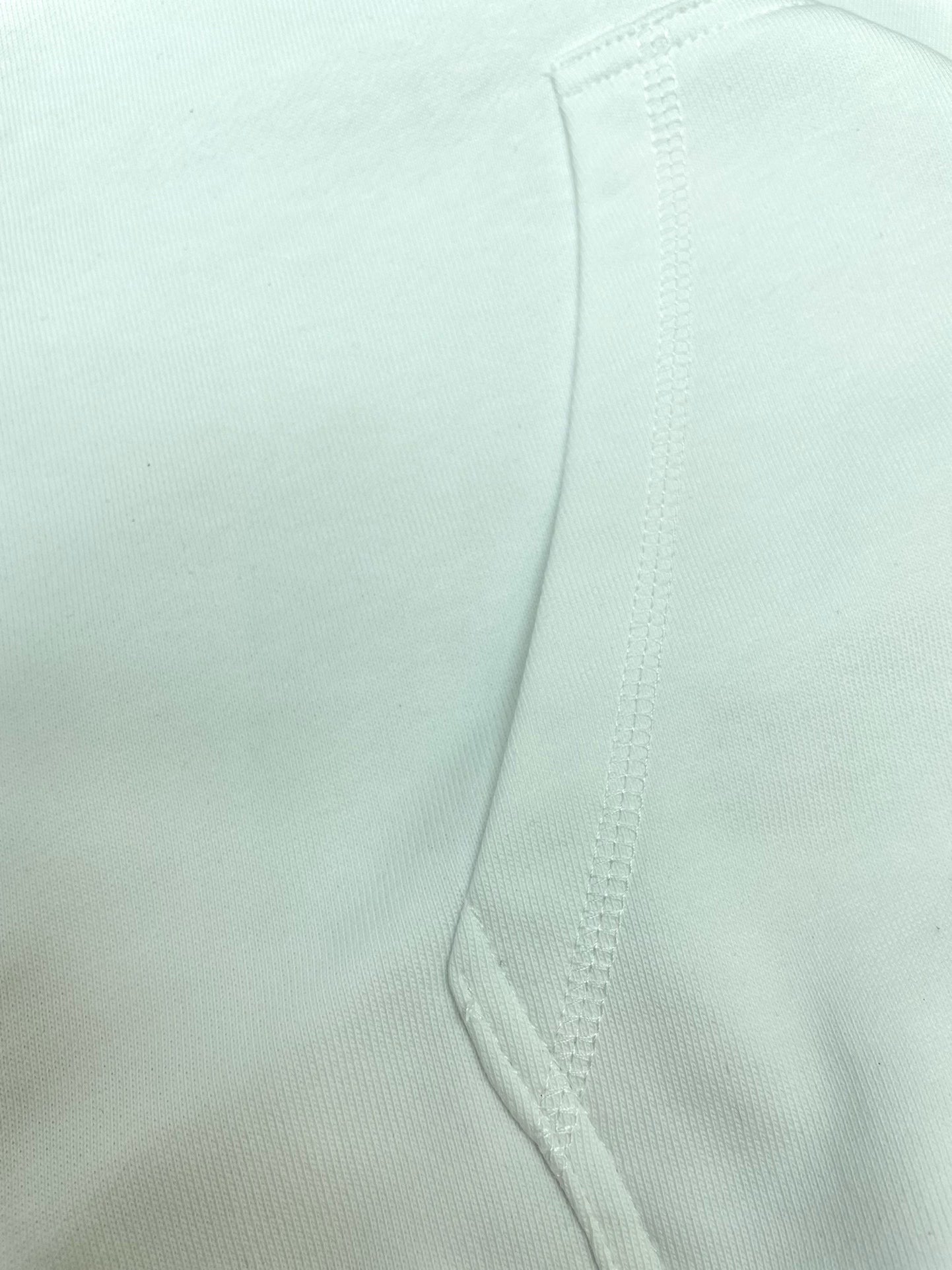 Weiß Schwarz Hoodie - Größe M