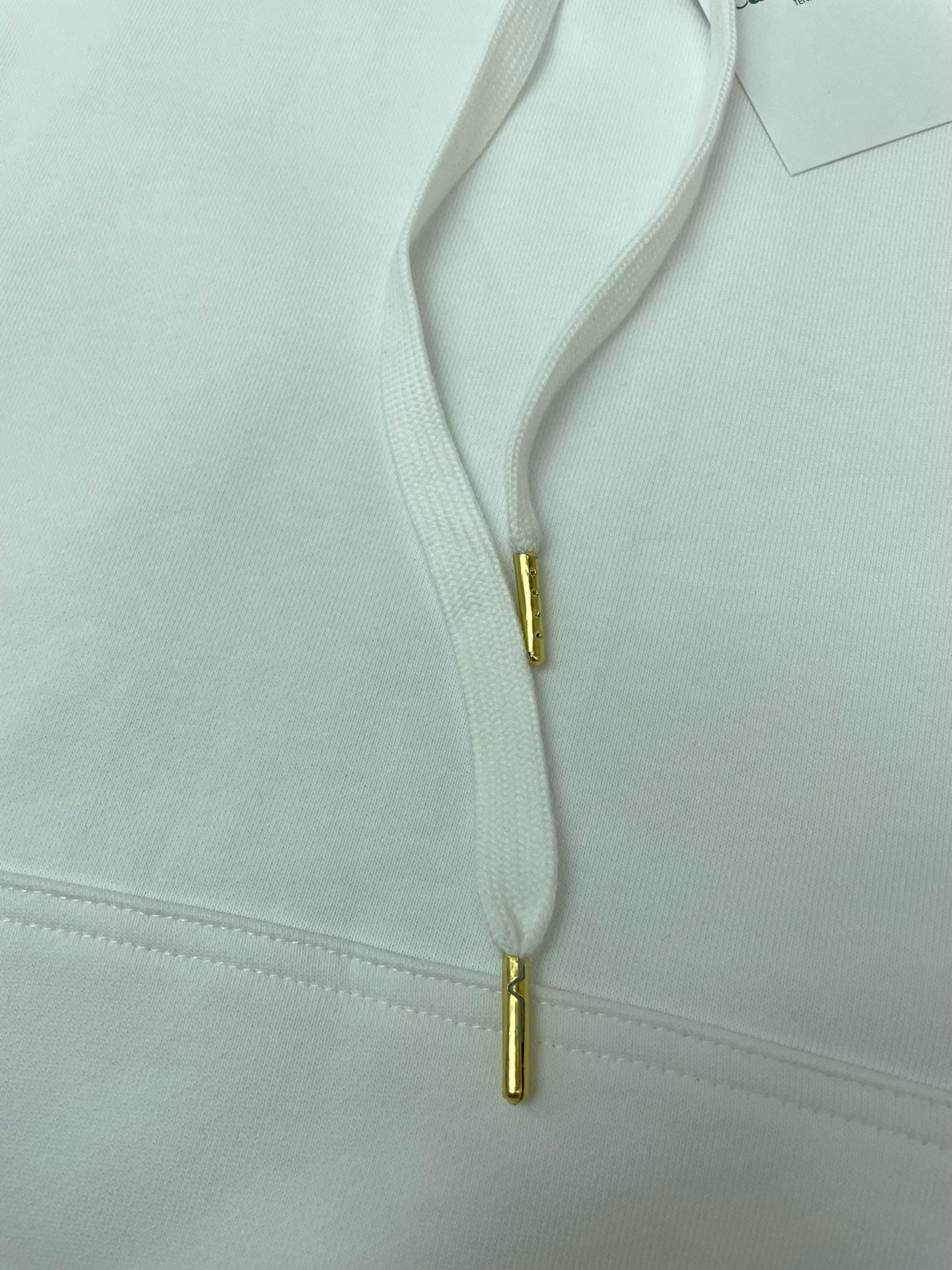 Weiß Schwarz Hoodie - Größe M