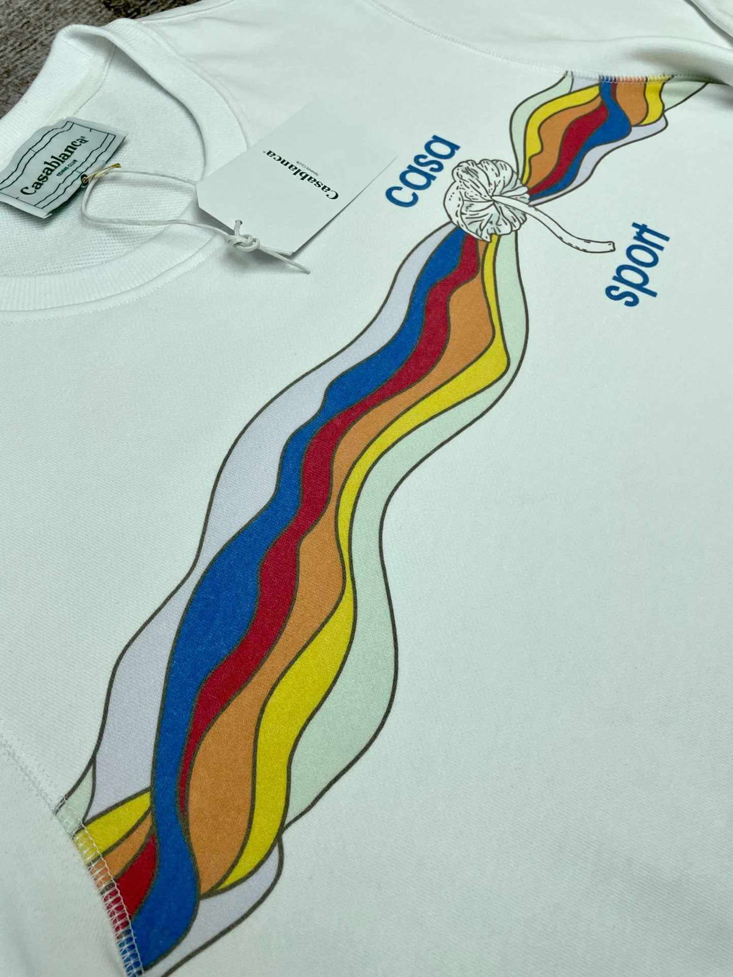 Weißes Sweatshirt