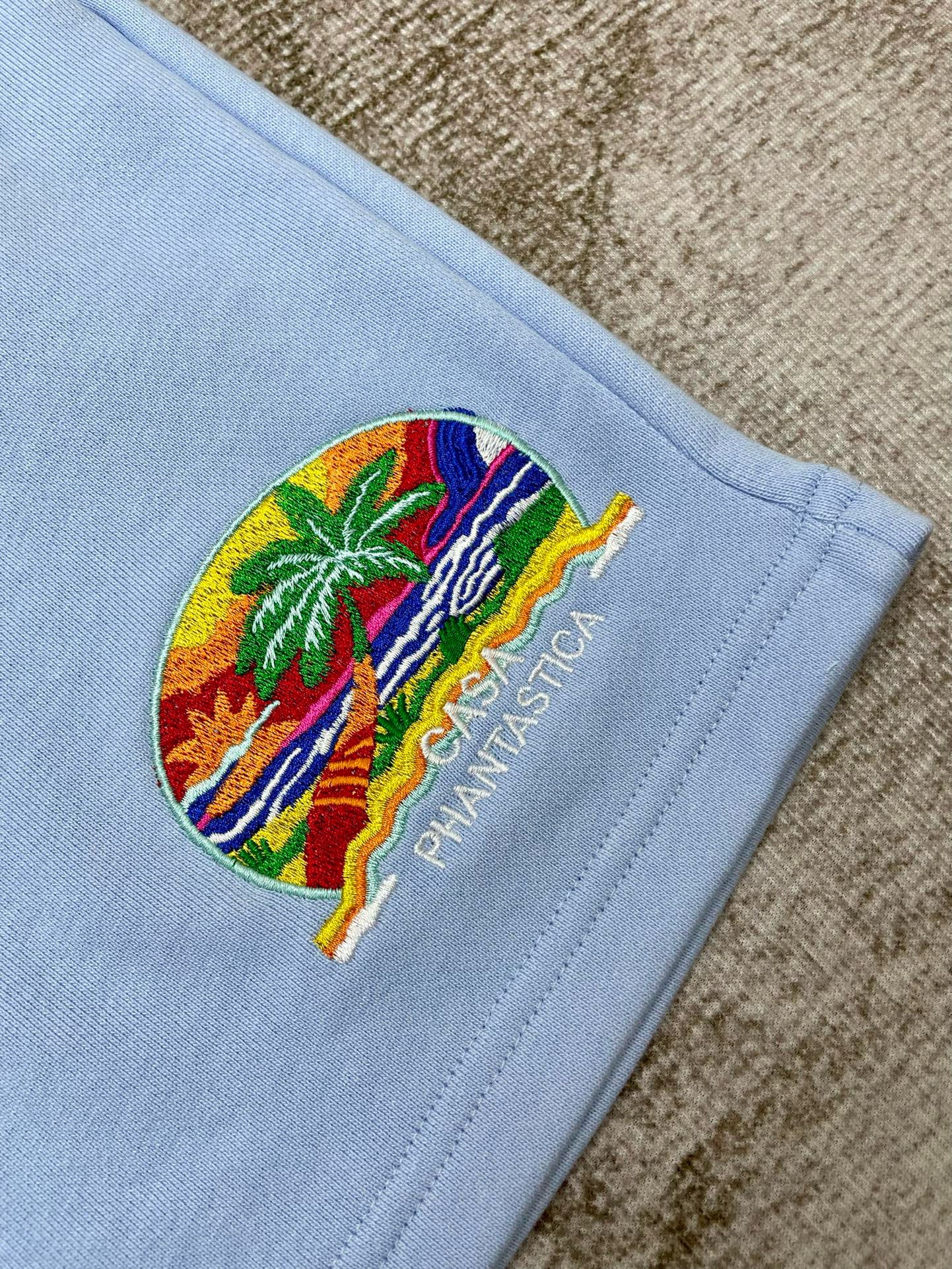 Sky blue and Black Short - FashionHype.xyz