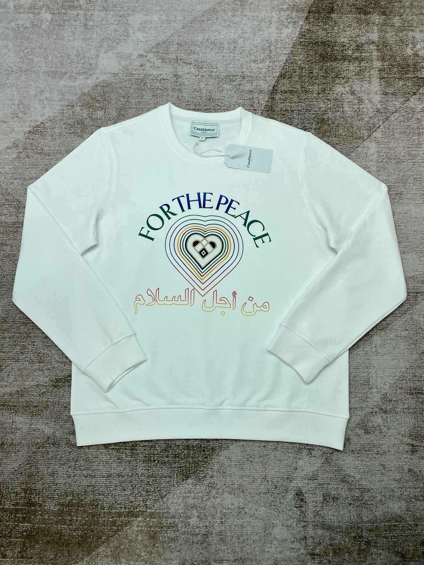 Blau-weißes Sweatshirt