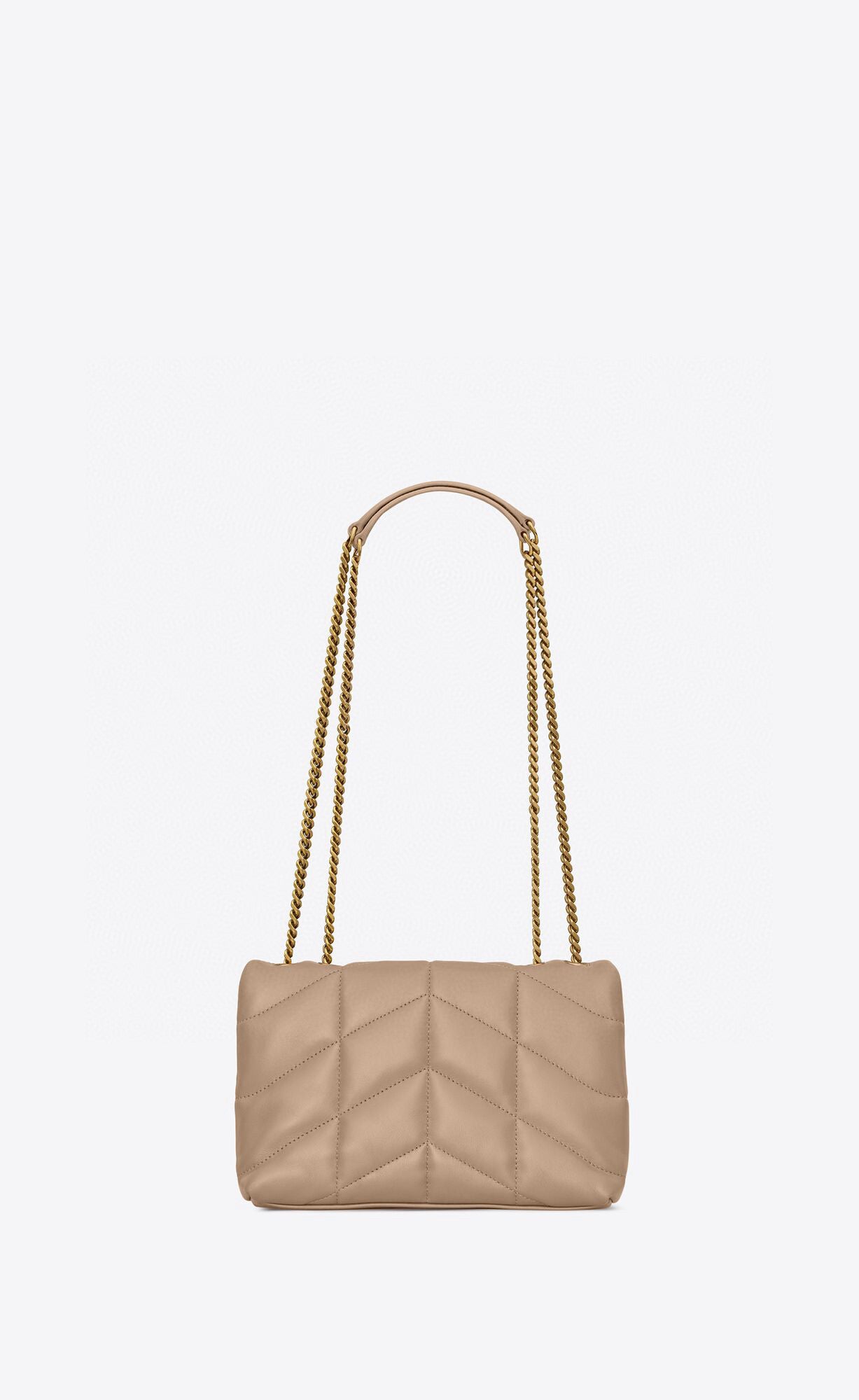 Schwarze und khakifarbene Tasche