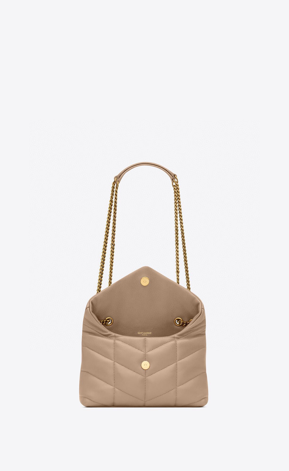 Schwarze und khakifarbene Tasche