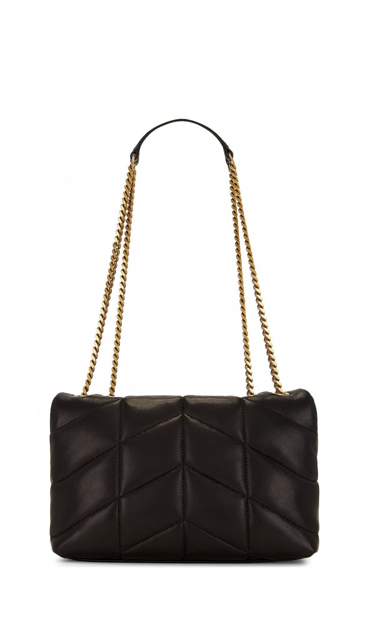 Schwarze und khakifarbene Tasche