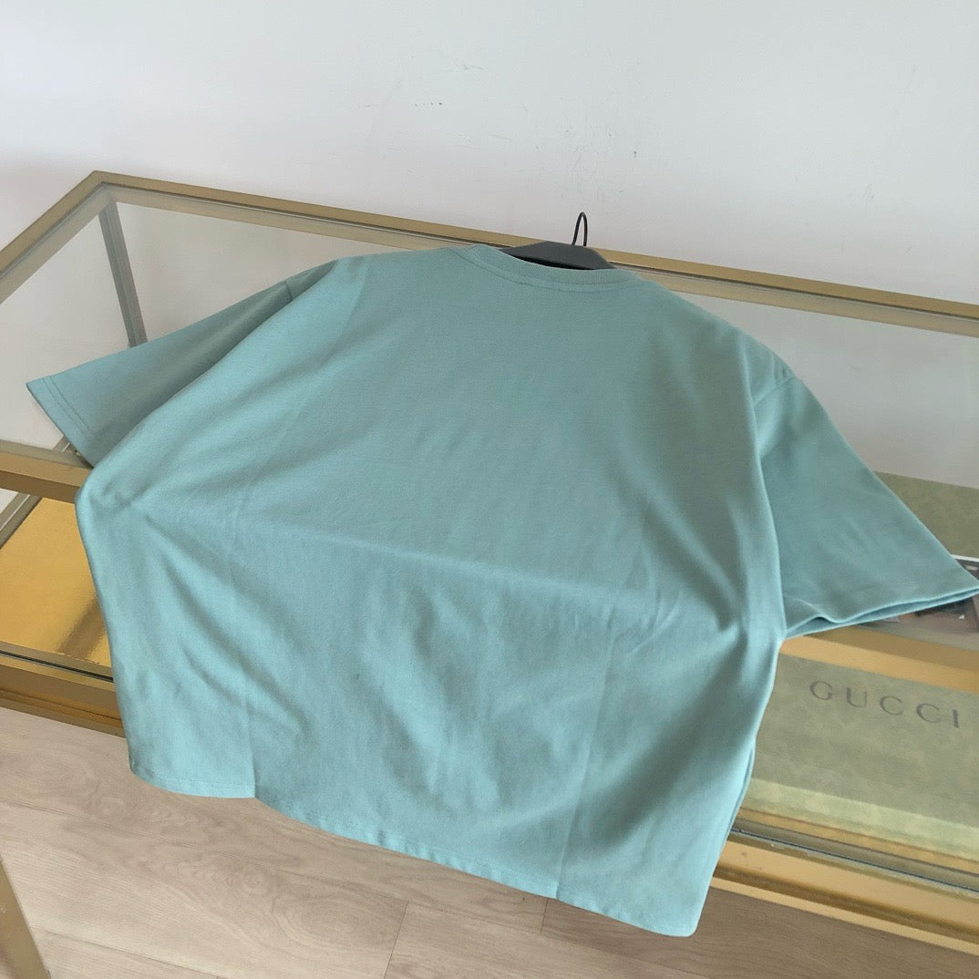White and Green T-shirt - FashionHype.xyz