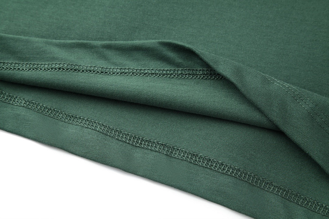 Black,White and Green T-shirt - FashionHype.xyz