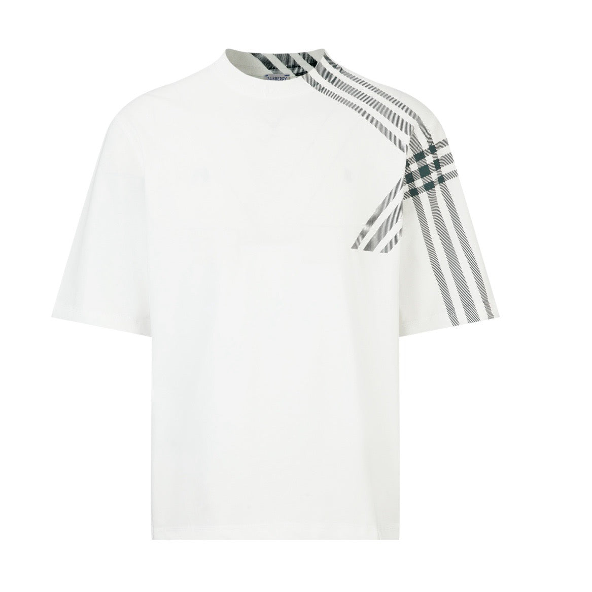 Black,White and Green T-shirt - FashionHype.xyz