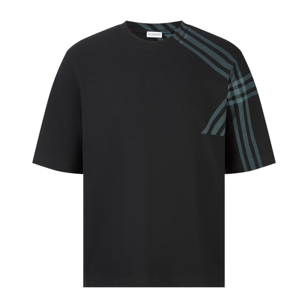 Black,White and Green T-shirt - FashionHype.xyz