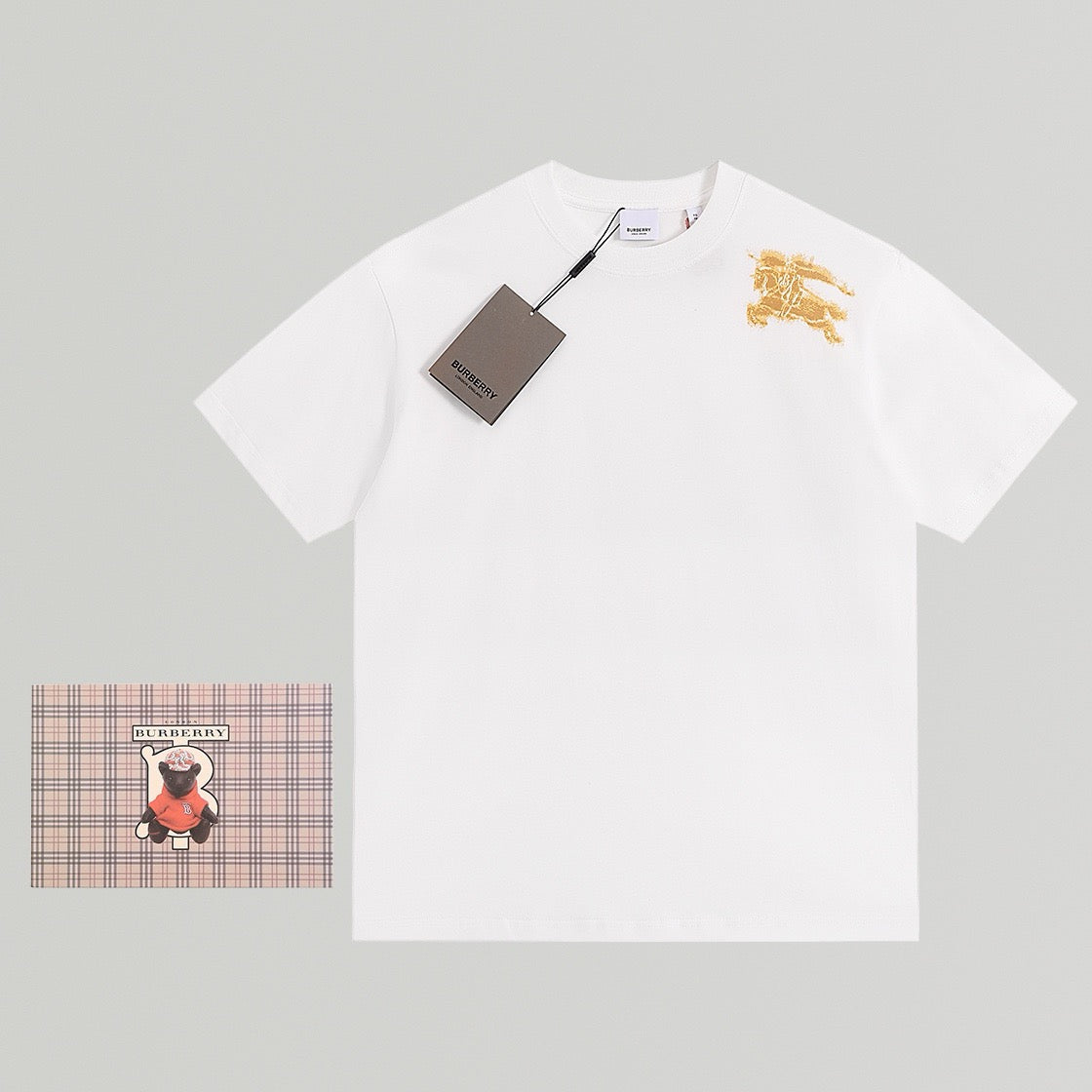 Schwarz-weißes T-Shirt