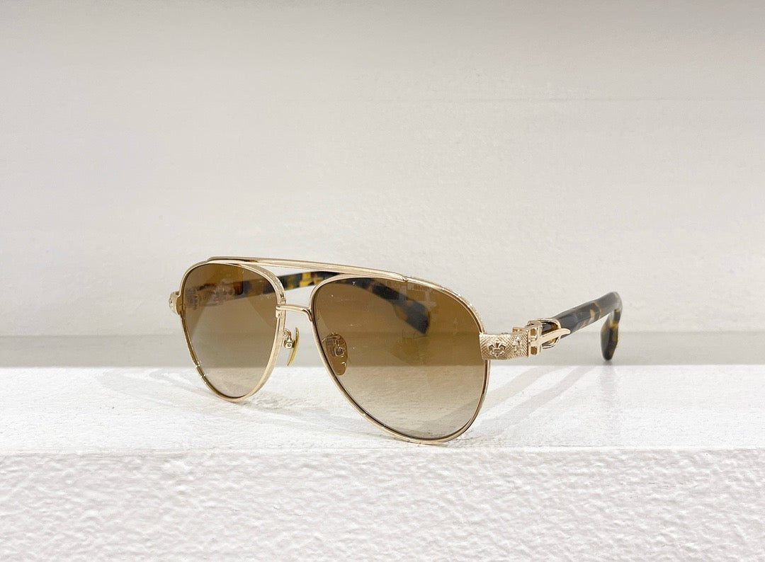 Schwarze, braune und blaue Sonnenbrille