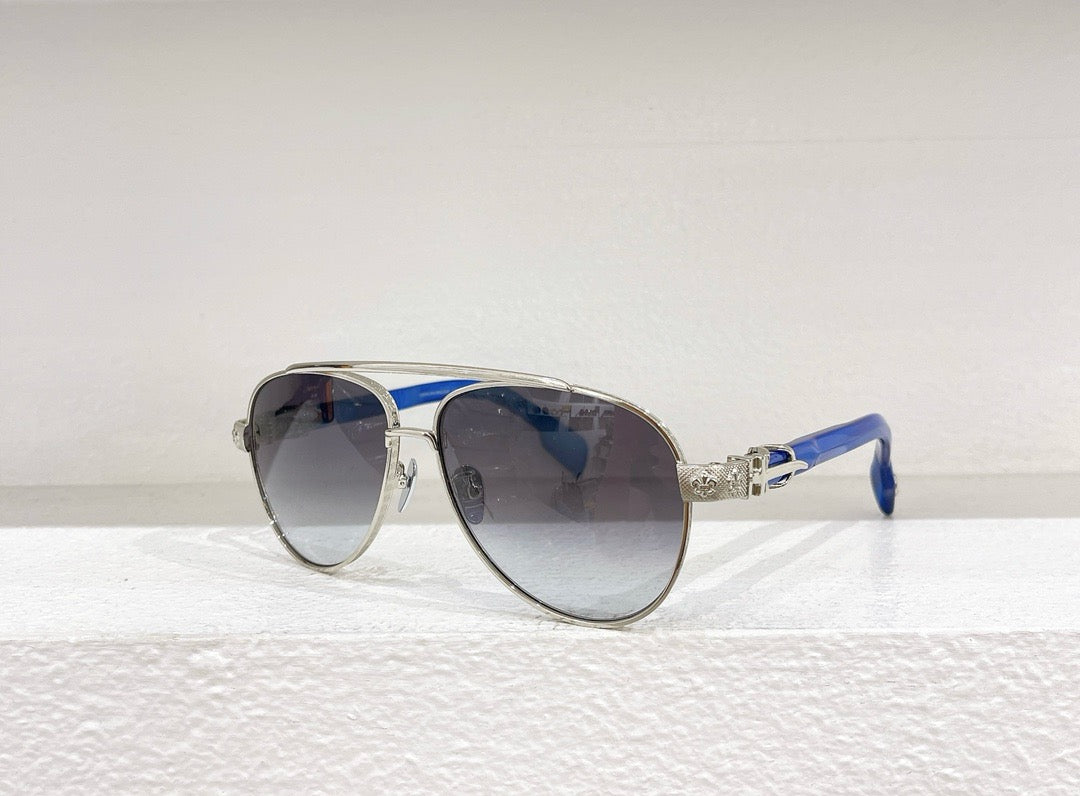 Schwarze, braune und blaue Sonnenbrille